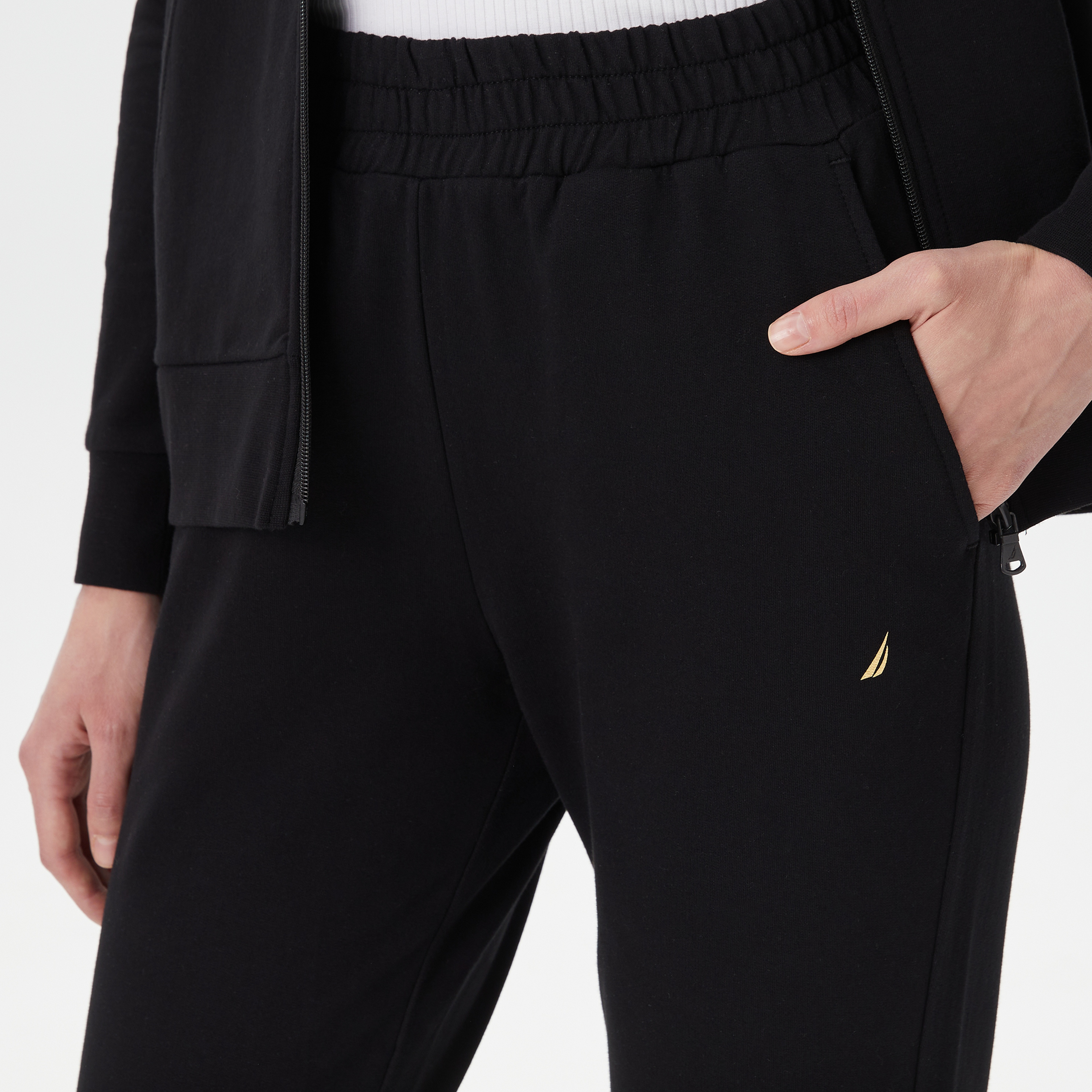 Nautica Kadın Siyah Standart Fit Eşofman Altı