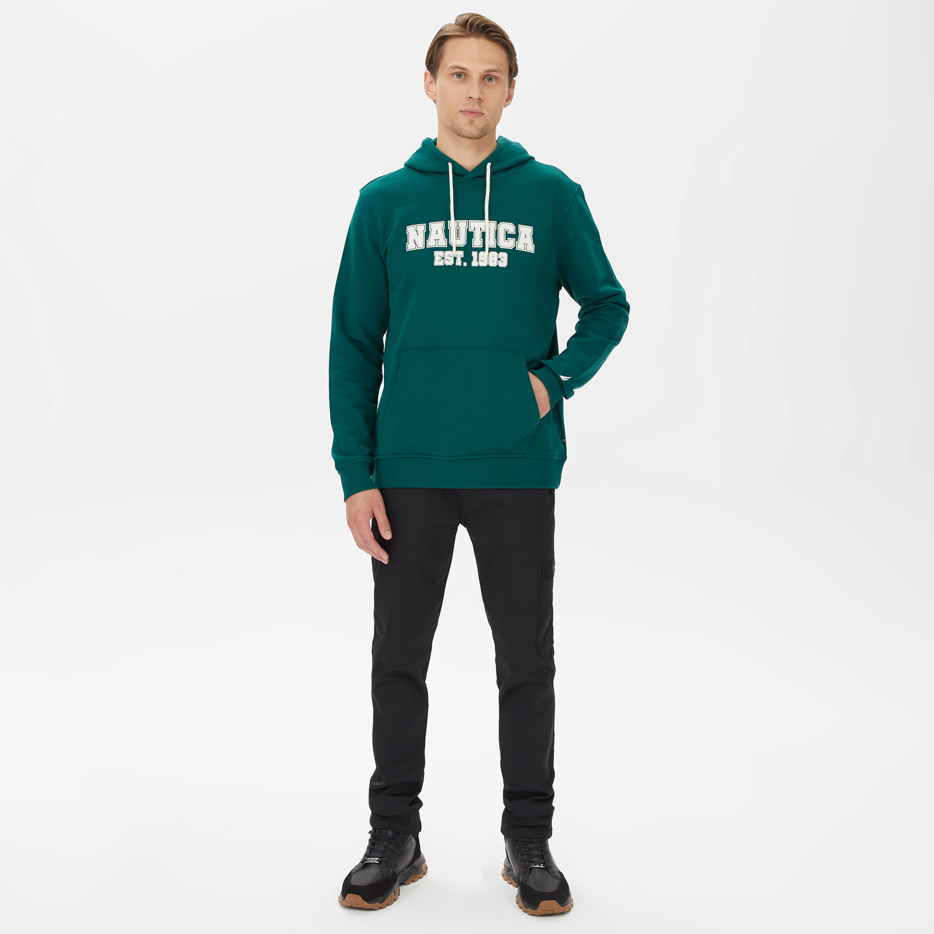 Nautica Erkek Yeşil Standart Fit Sweatshirt