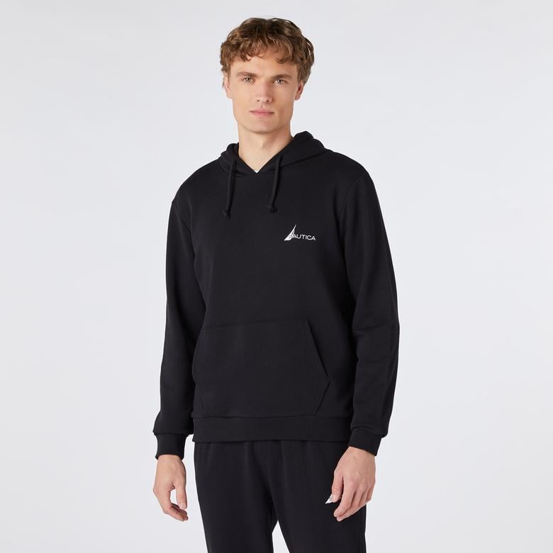Nautica Erkek Siyah Standart Fit Sweatshirt