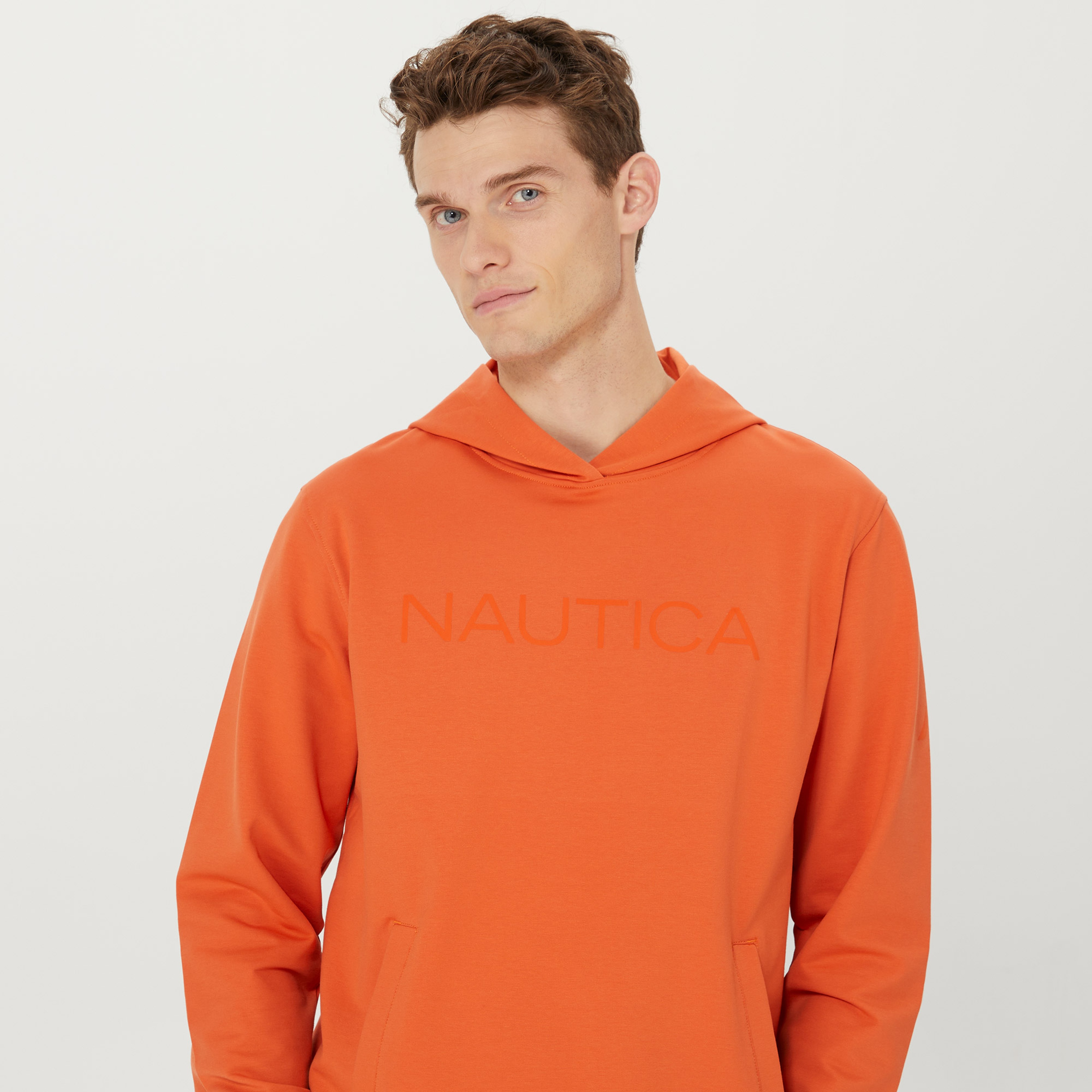 Nautica Erkek Turuncu Standart Fit Sweatshirt