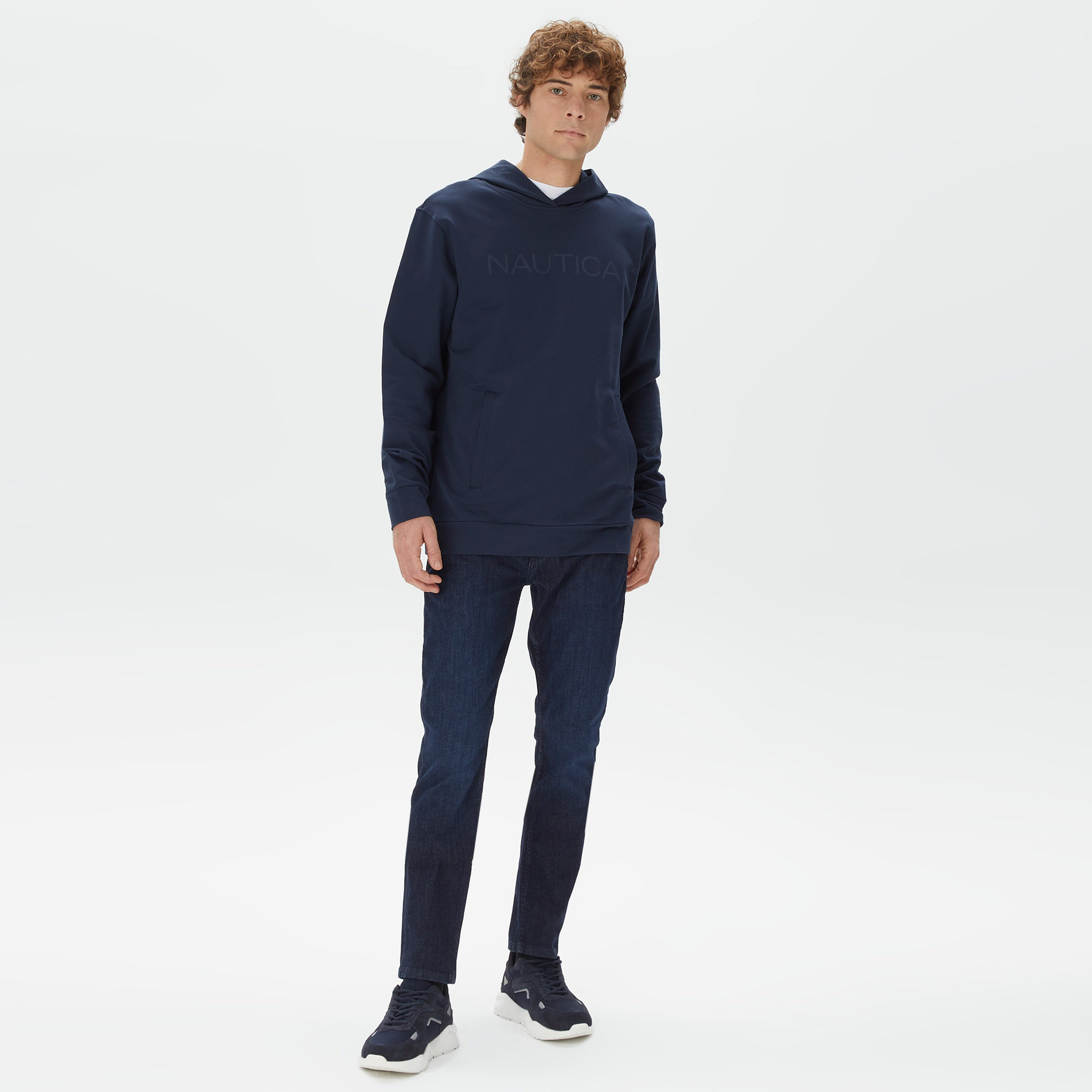 Nautica Erkek Lacivert Standart Fit Sweatshirt