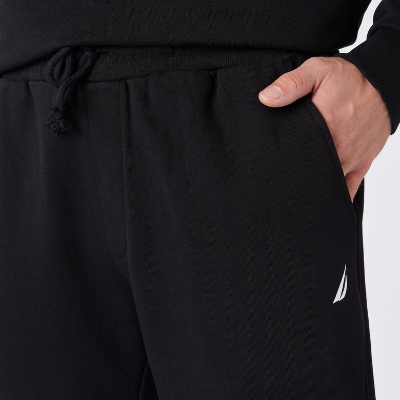 Nautica Erkek Siyah Standart Fit Eşofman Altı