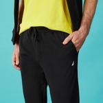 Nautica Erkek Siyah Standart Fit Eşofman Altı