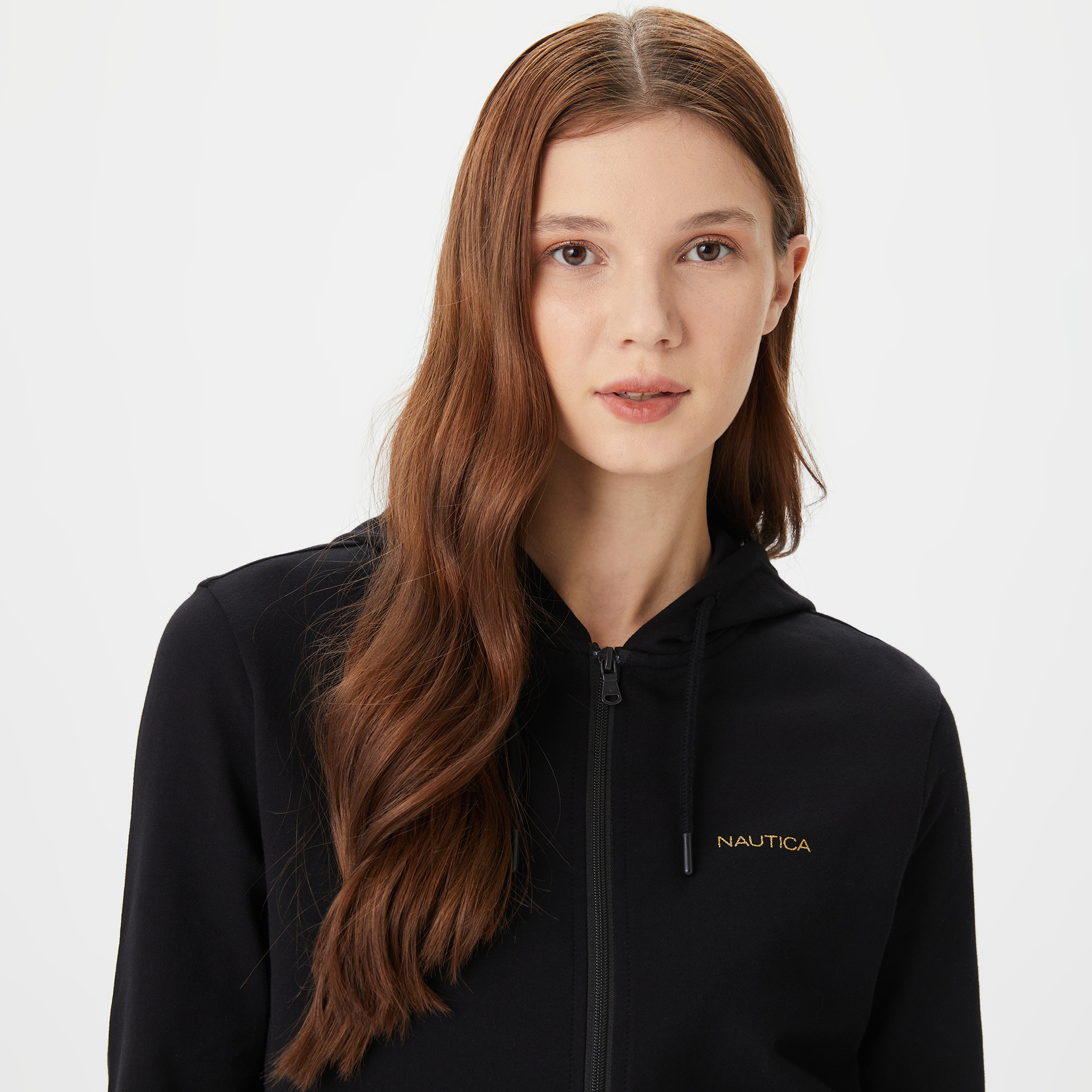 Nautica Kadın Siyah Uzun Kollu Sweatshirt