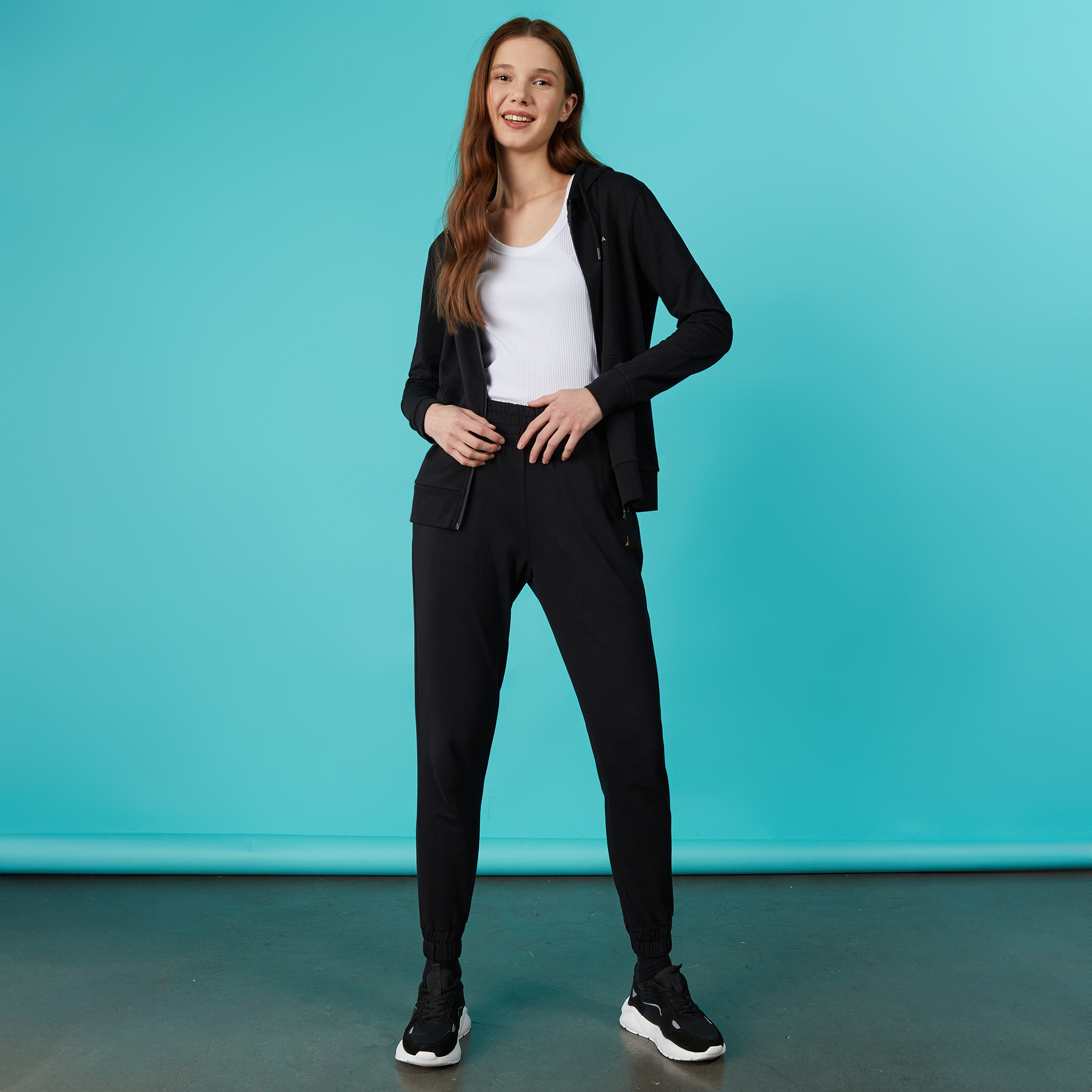 Nautica Kadın Siyah Uzun Kollu Sweatshirt