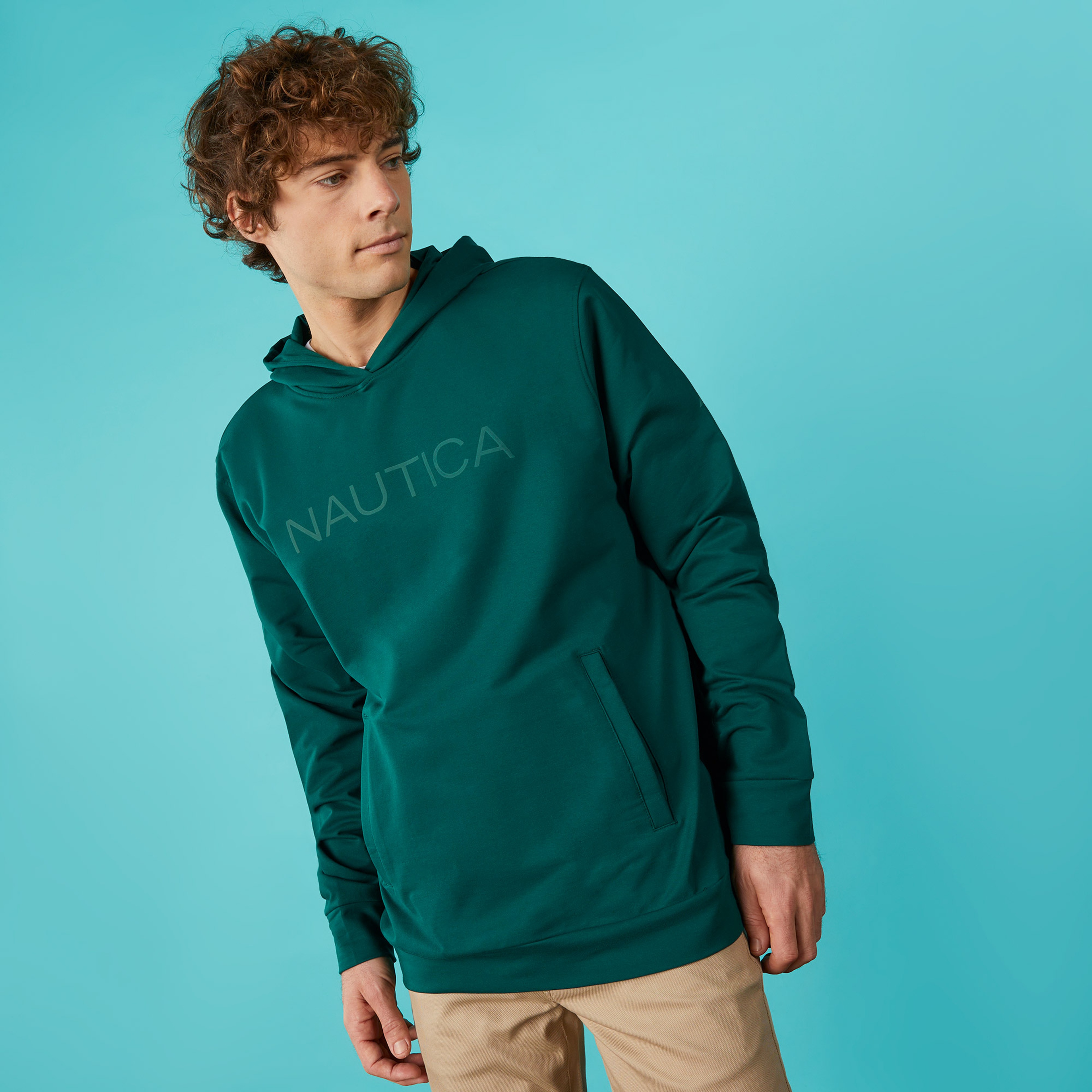 Nautica Erkek Yeşil Standart Fit Sweatshirt
