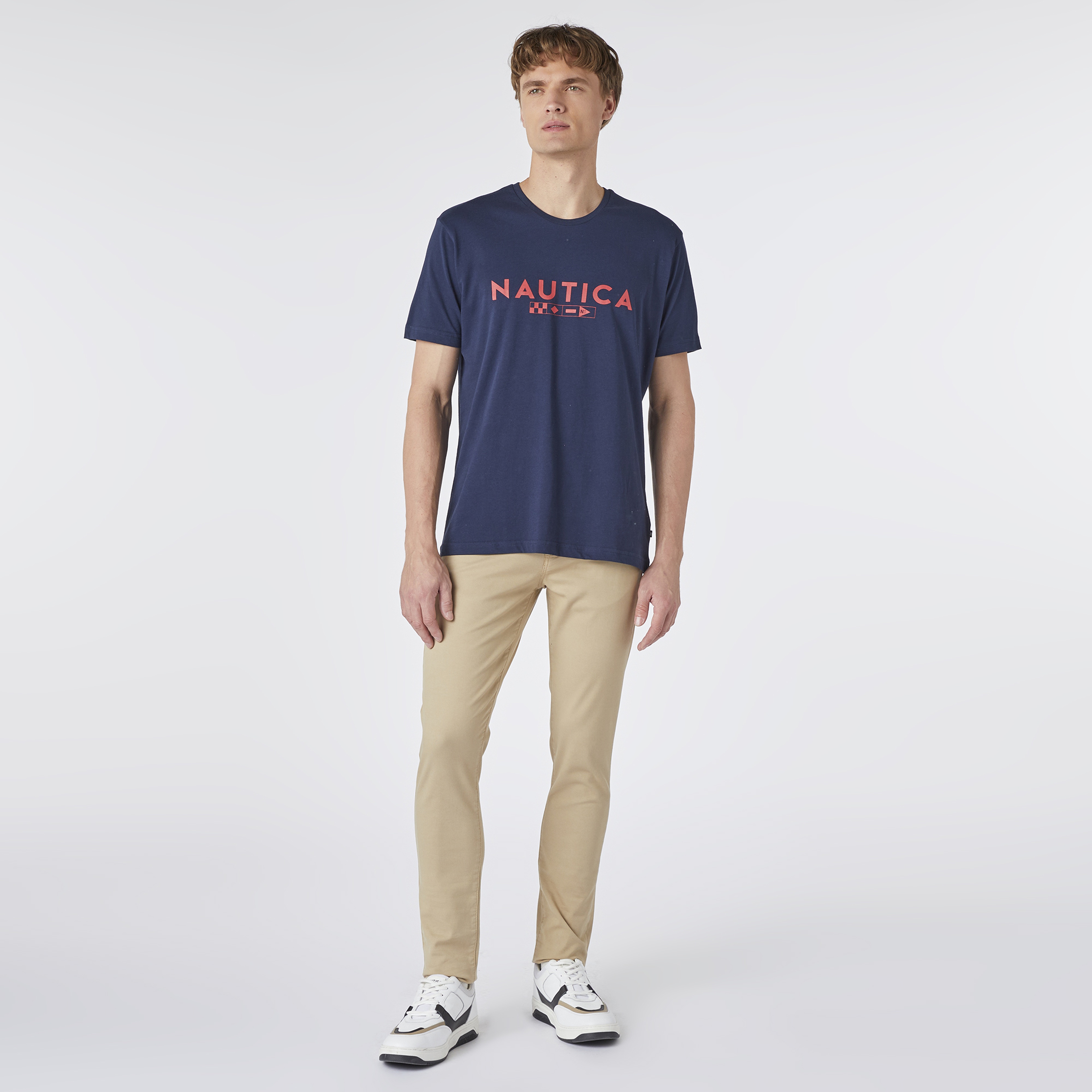 Nautica Erkek Lacivert Kısa Kollu Regular Fit T-Shirt