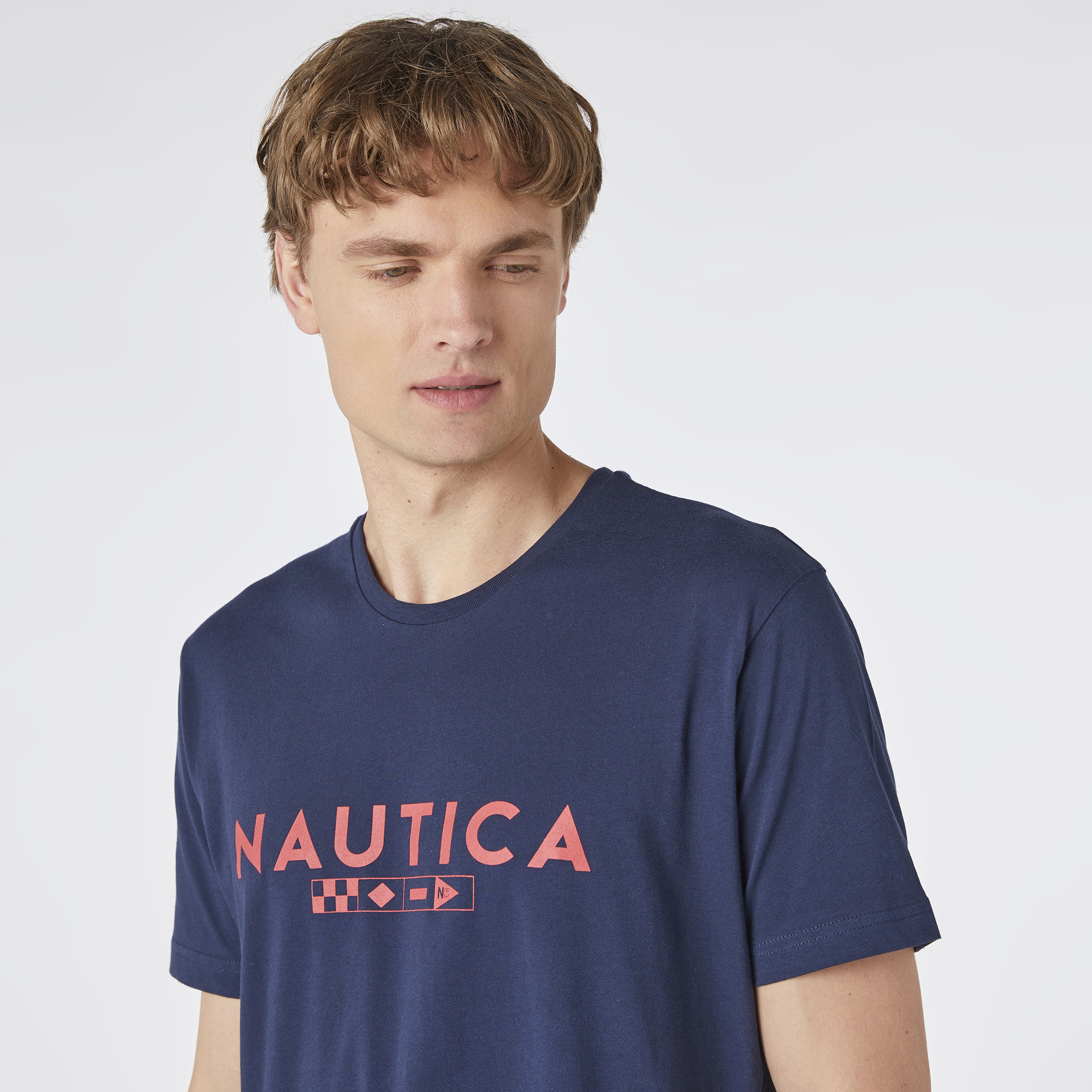 Nautica Erkek Lacivert Kısa Kollu Regular Fit T-Shirt