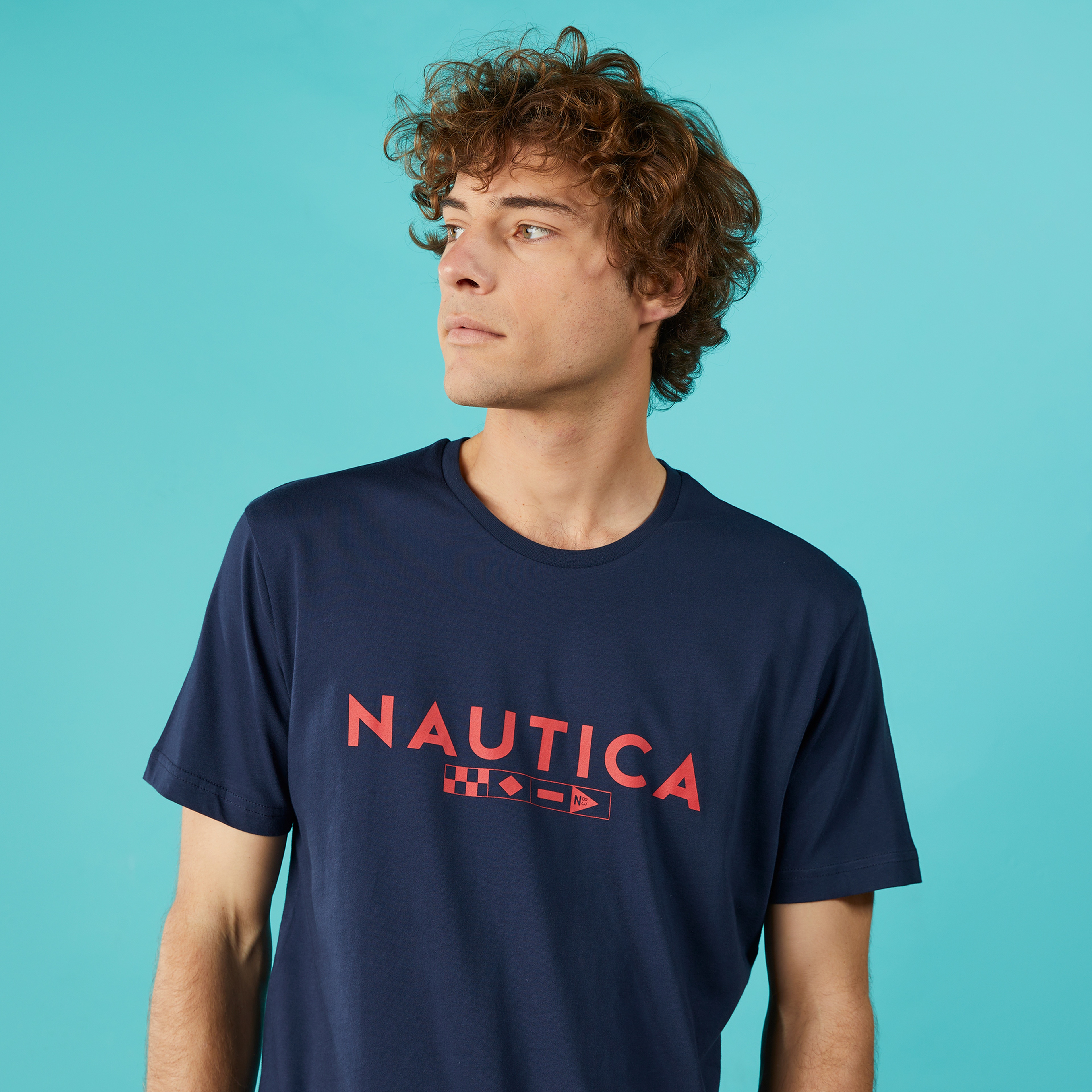 Nautica Erkek Lacivert Kısa Kollu Regular Fit T-Shirt