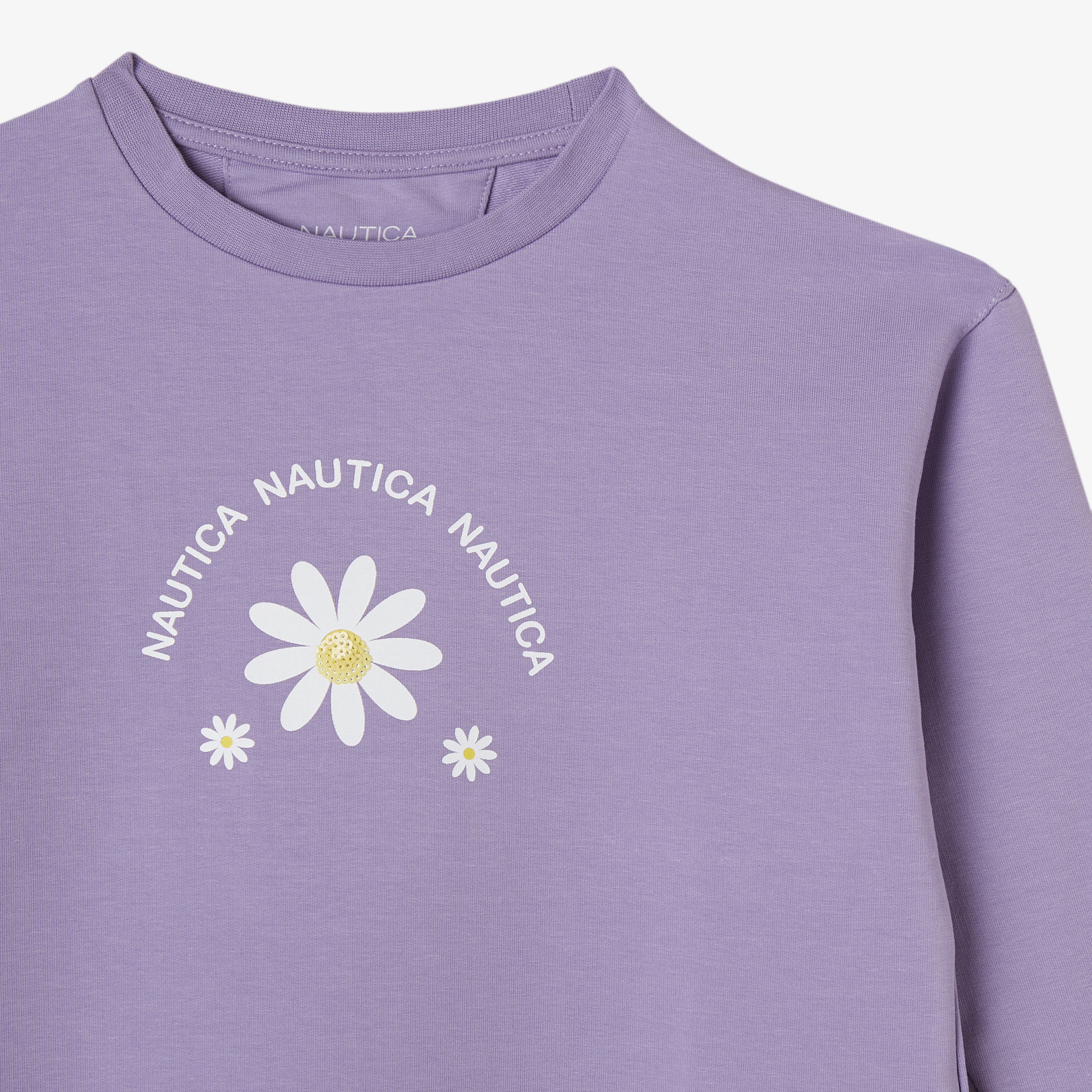 Nautica Kız Çocuk Mor Standart Fit Sweatshirt