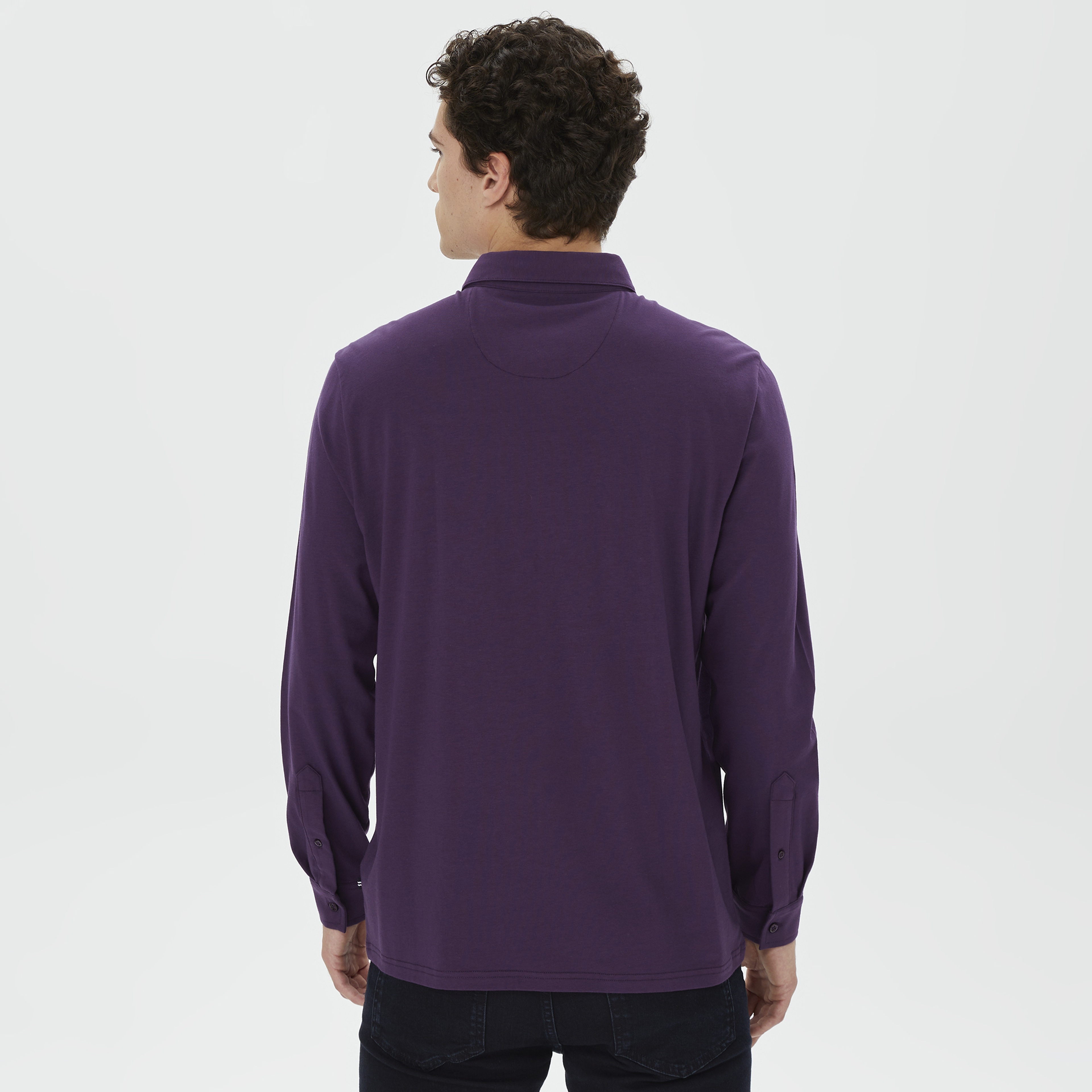 Nautica Erkek Lacivert Uzun Kollu Polo Yaka T-Shirt