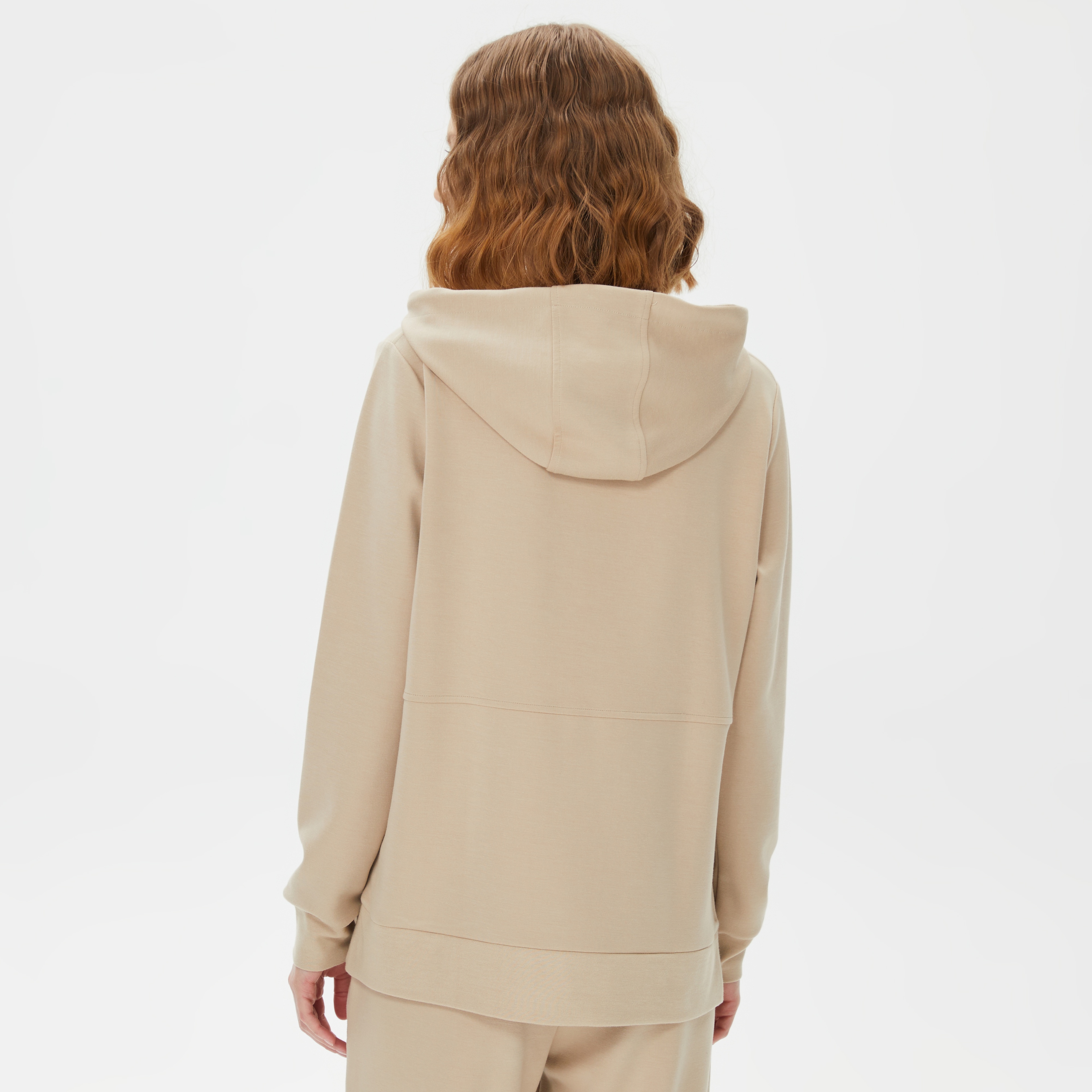Nautica Kadın Beyaz Relaxed Fit Kapüşonlu Sweatshirt