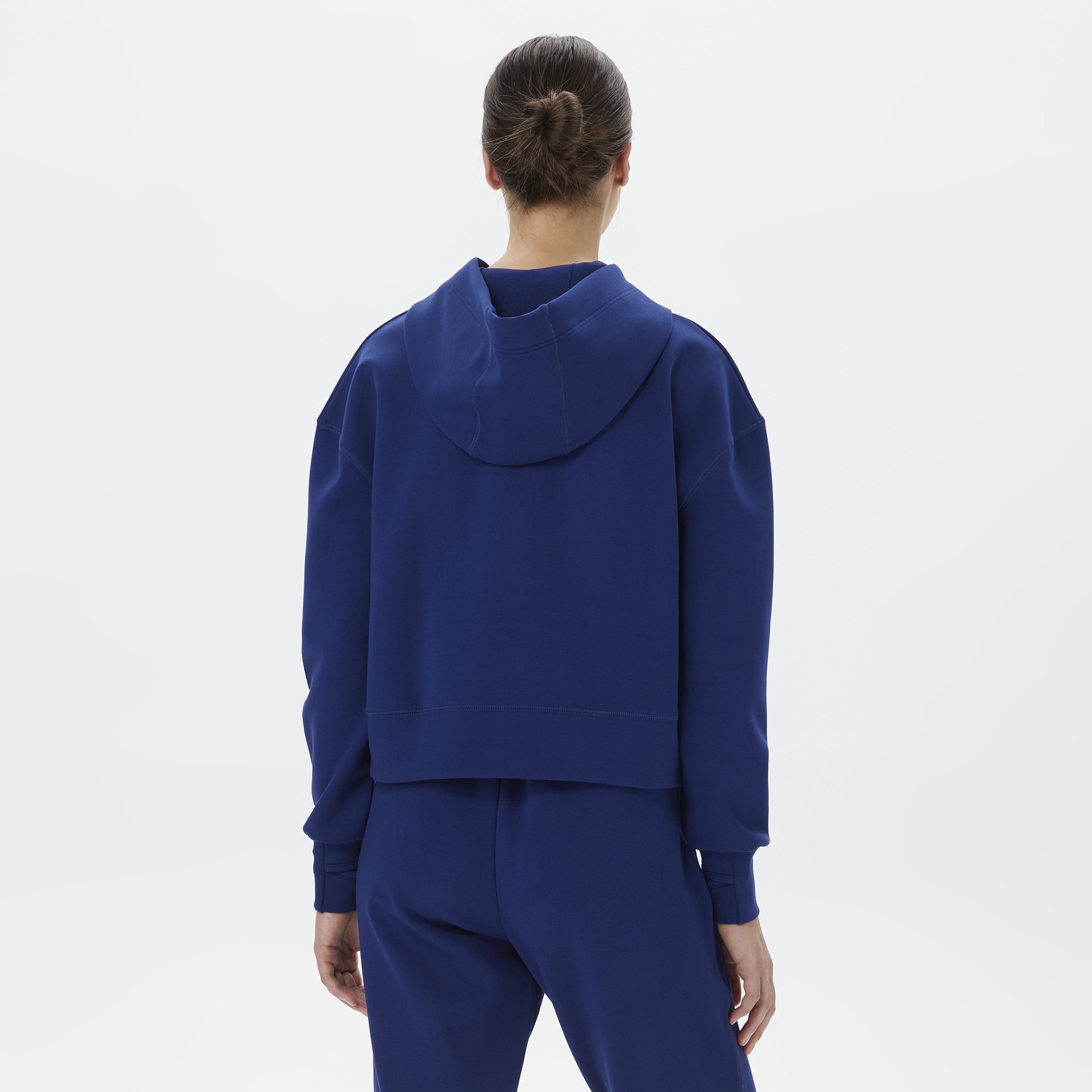 Nautica Kadın Mavi Relaxed Fit Kapüşonlu Sweatshirt