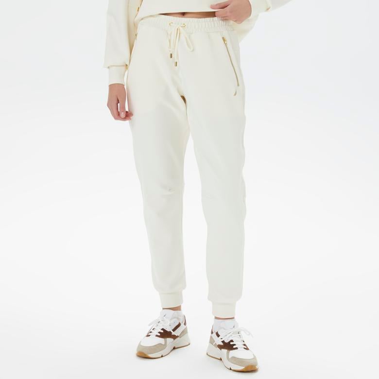 Nautica Kadın Kırık Beyaz Relaxed Fit Eşofman Altı