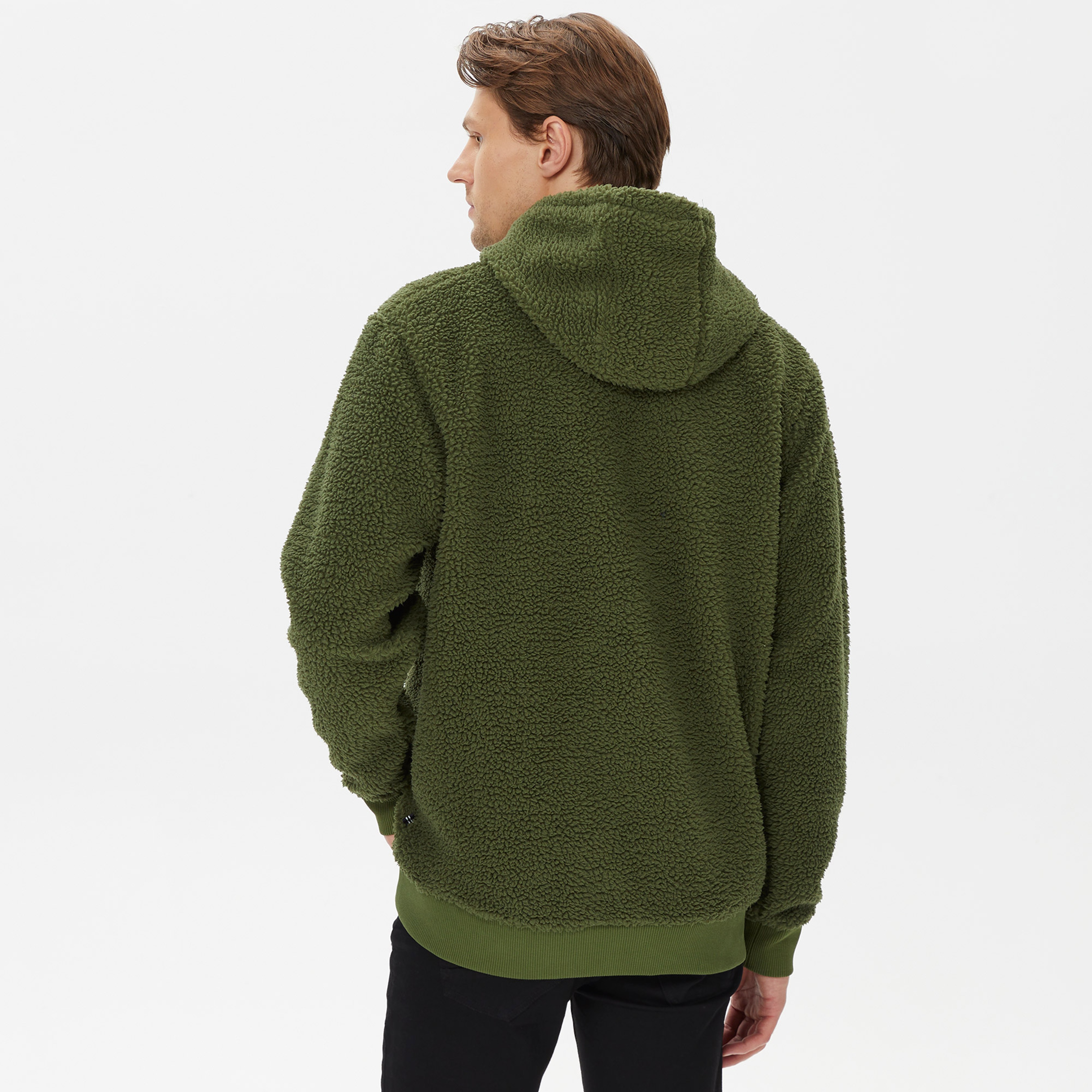 Nautica Erkek Yeşil Standart Fit Kapüşonlu Sweatshirt