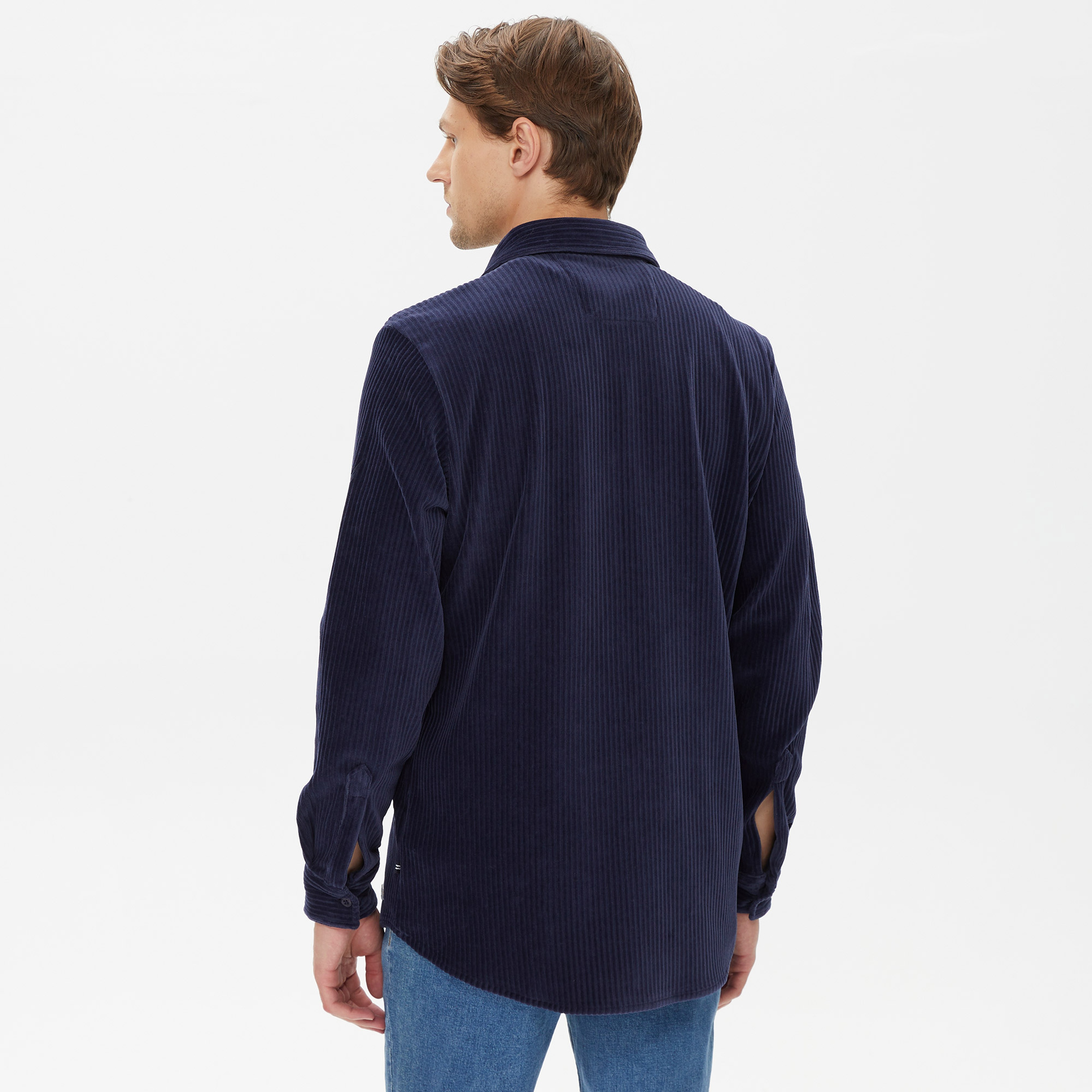 Nautica Erkek Lacivert Slim Fit Gömlek