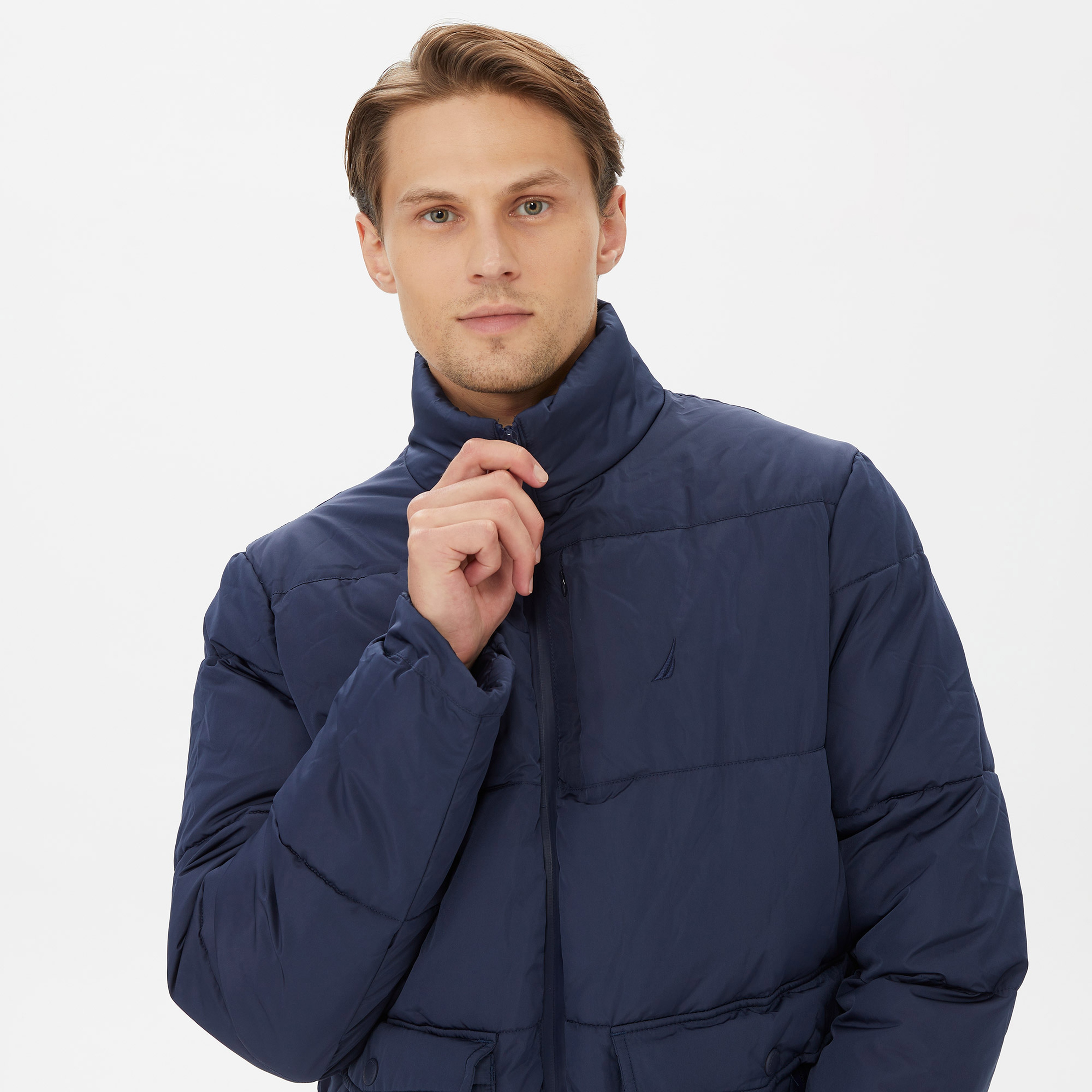 Nautica Erkek Lacivert Standart Fit Mont