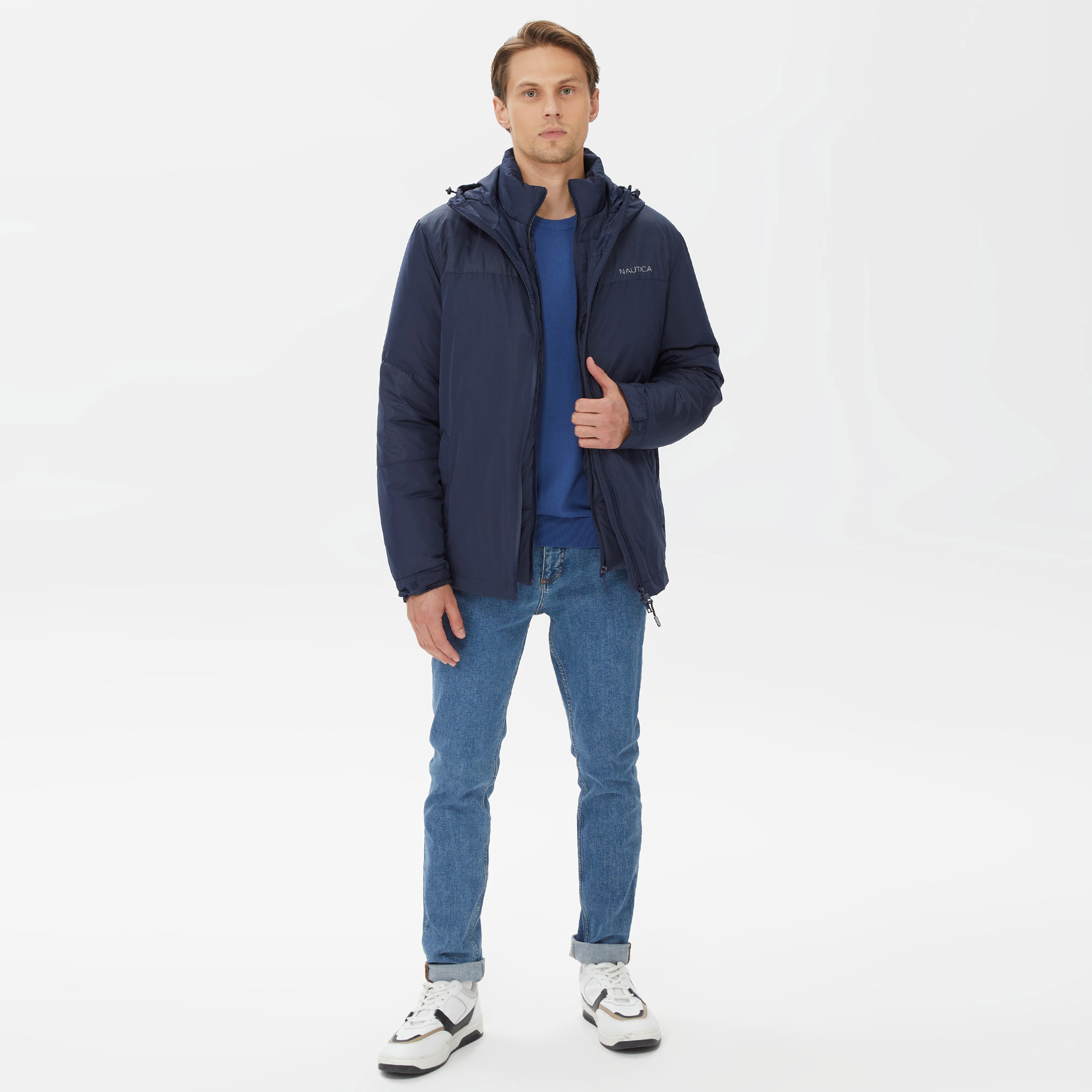 Nautica Erkek Lacivert Standart Fit Mont