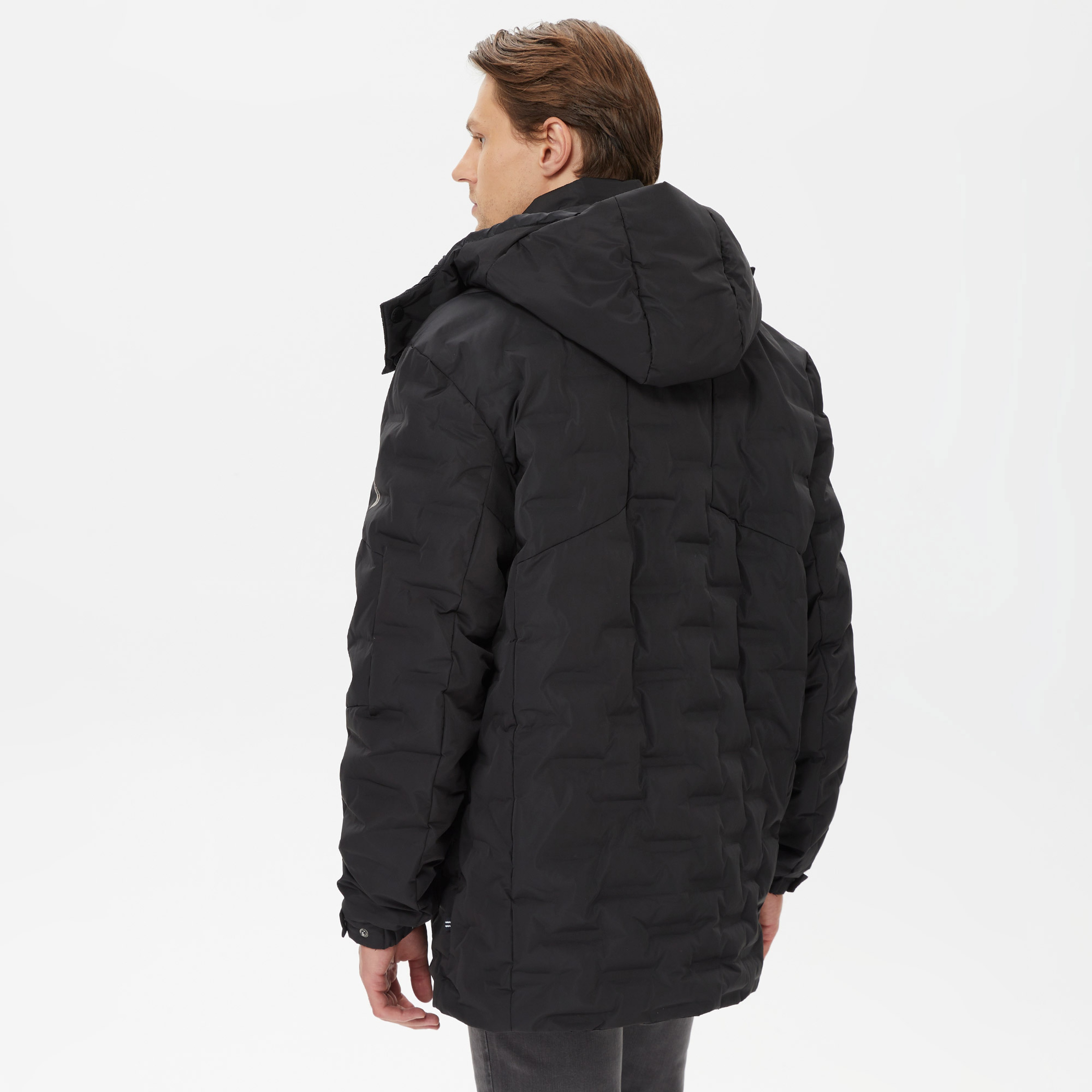 Nautica Erkek Siyah Standart Fit Mont