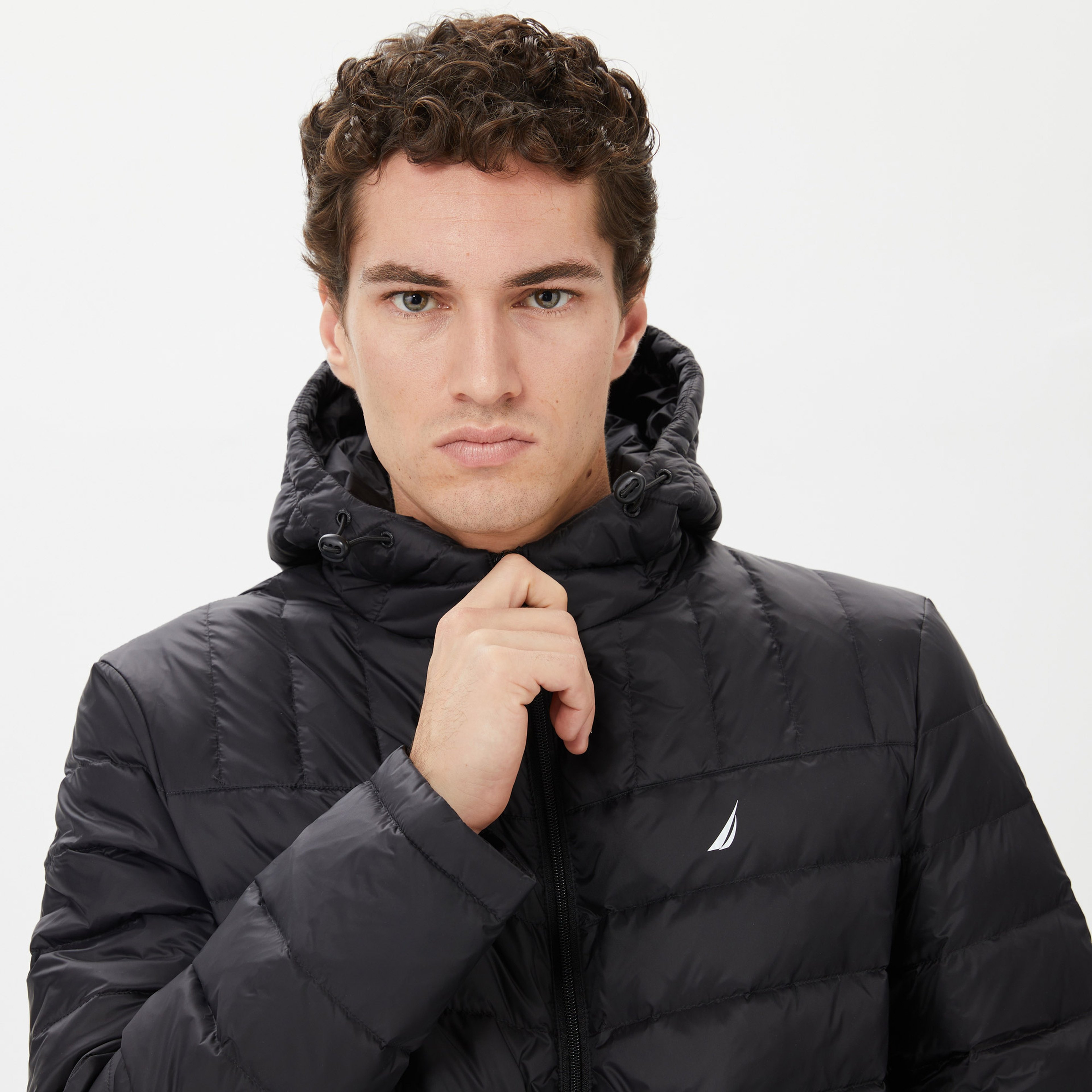 Nautica Erkek Siyah Standart Fit Mont