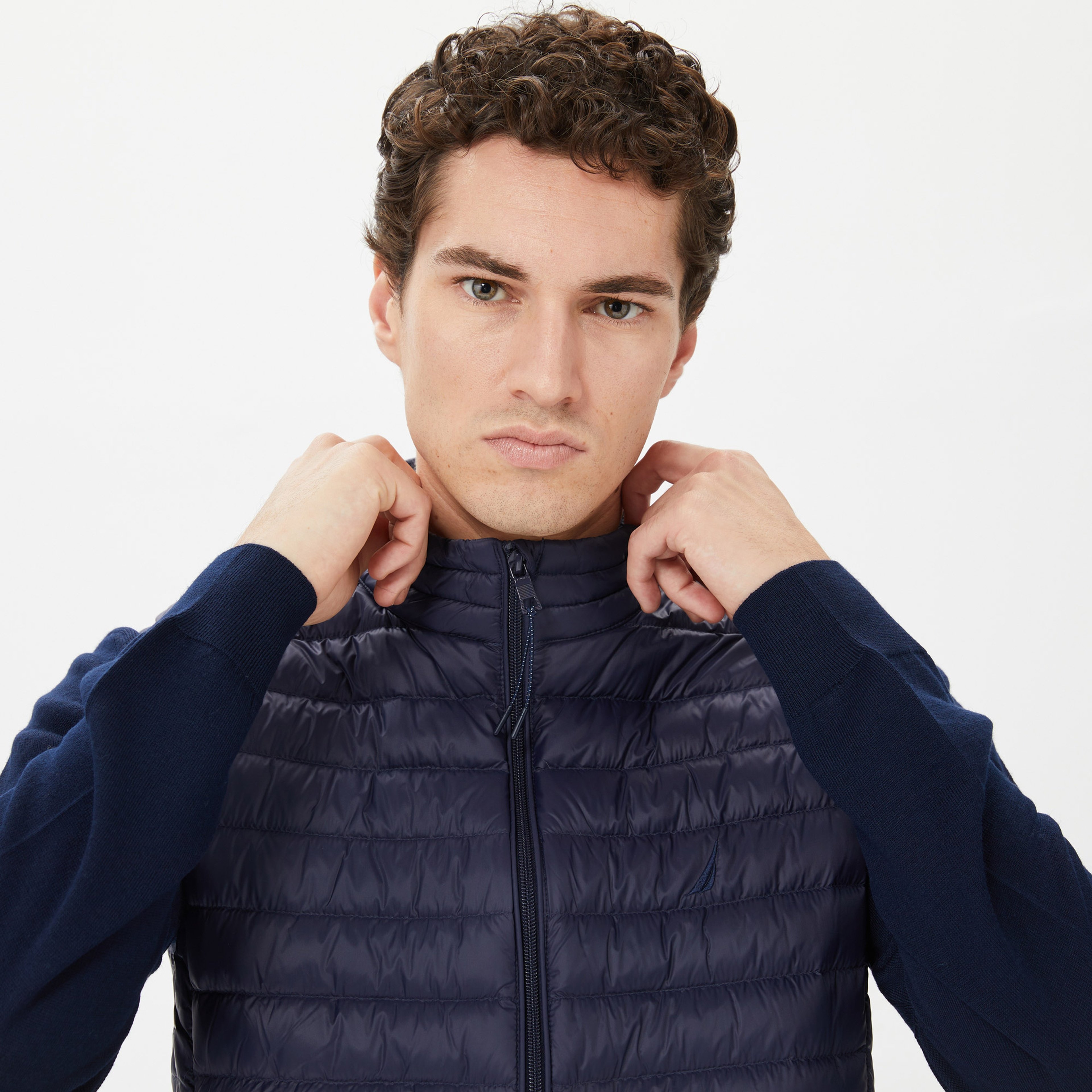 Nautica Erkek Lacivert Standart Fit Yelek