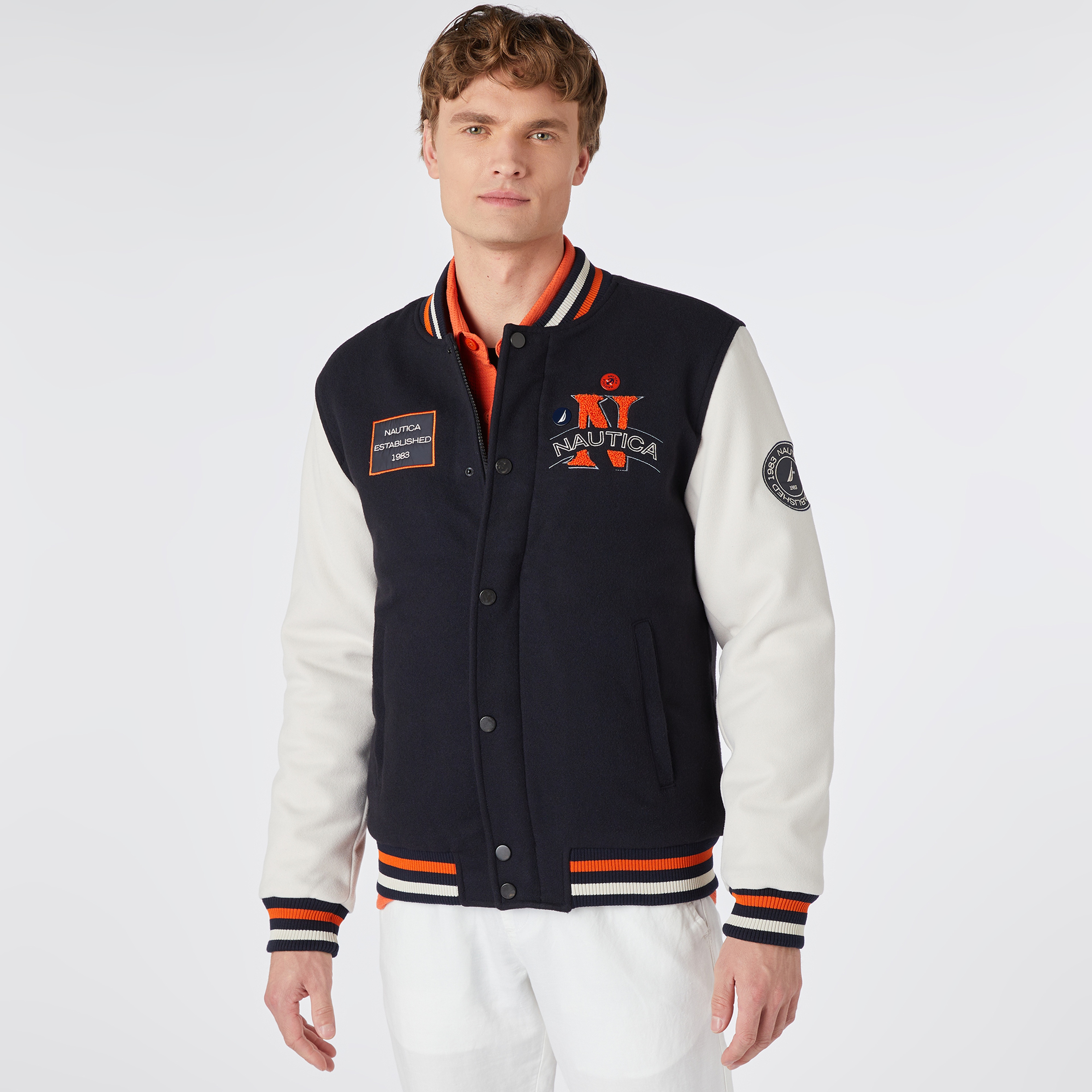 Nautica Erkek Lacivert Standart Fit Mont