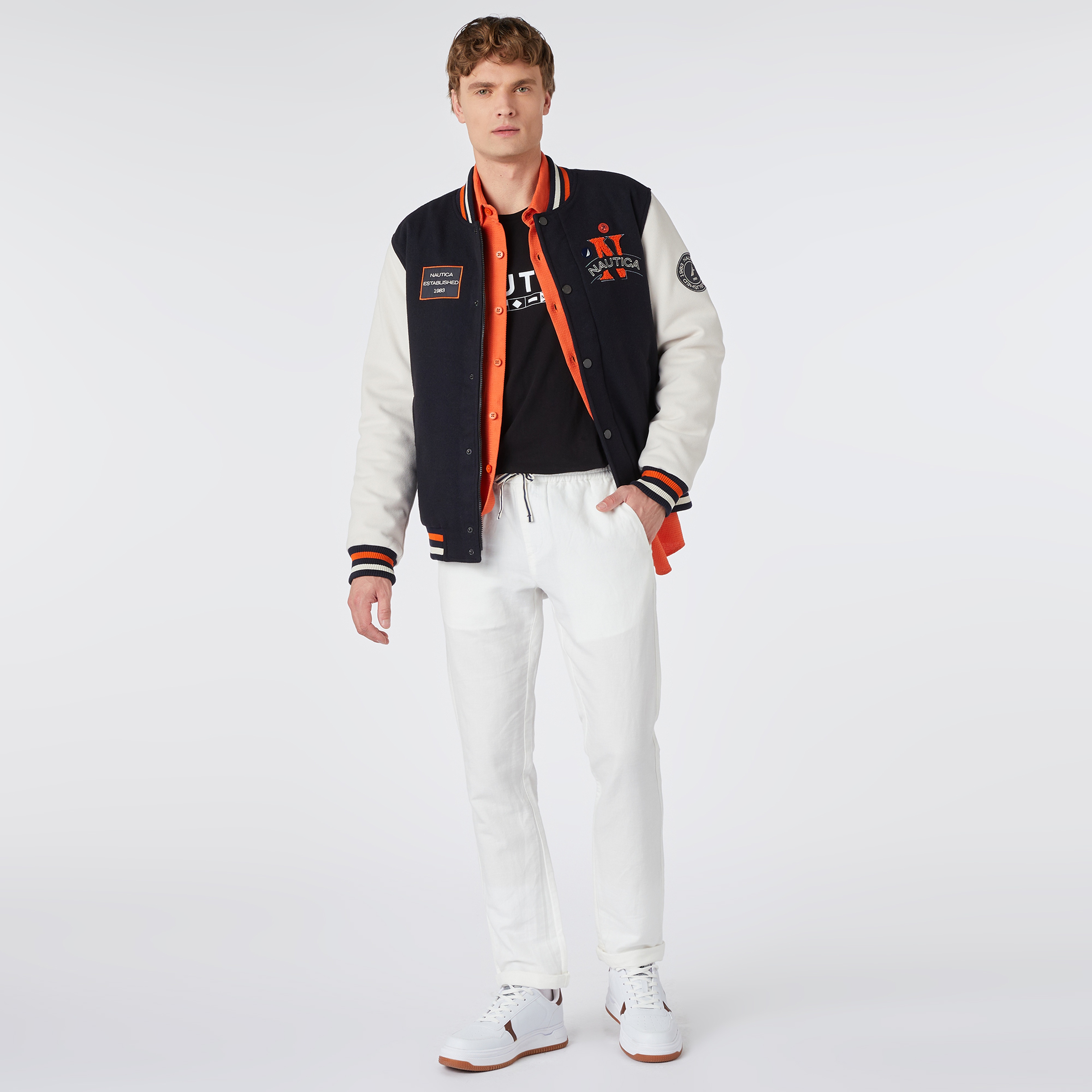 Nautica Erkek Lacivert Standart Fit Mont