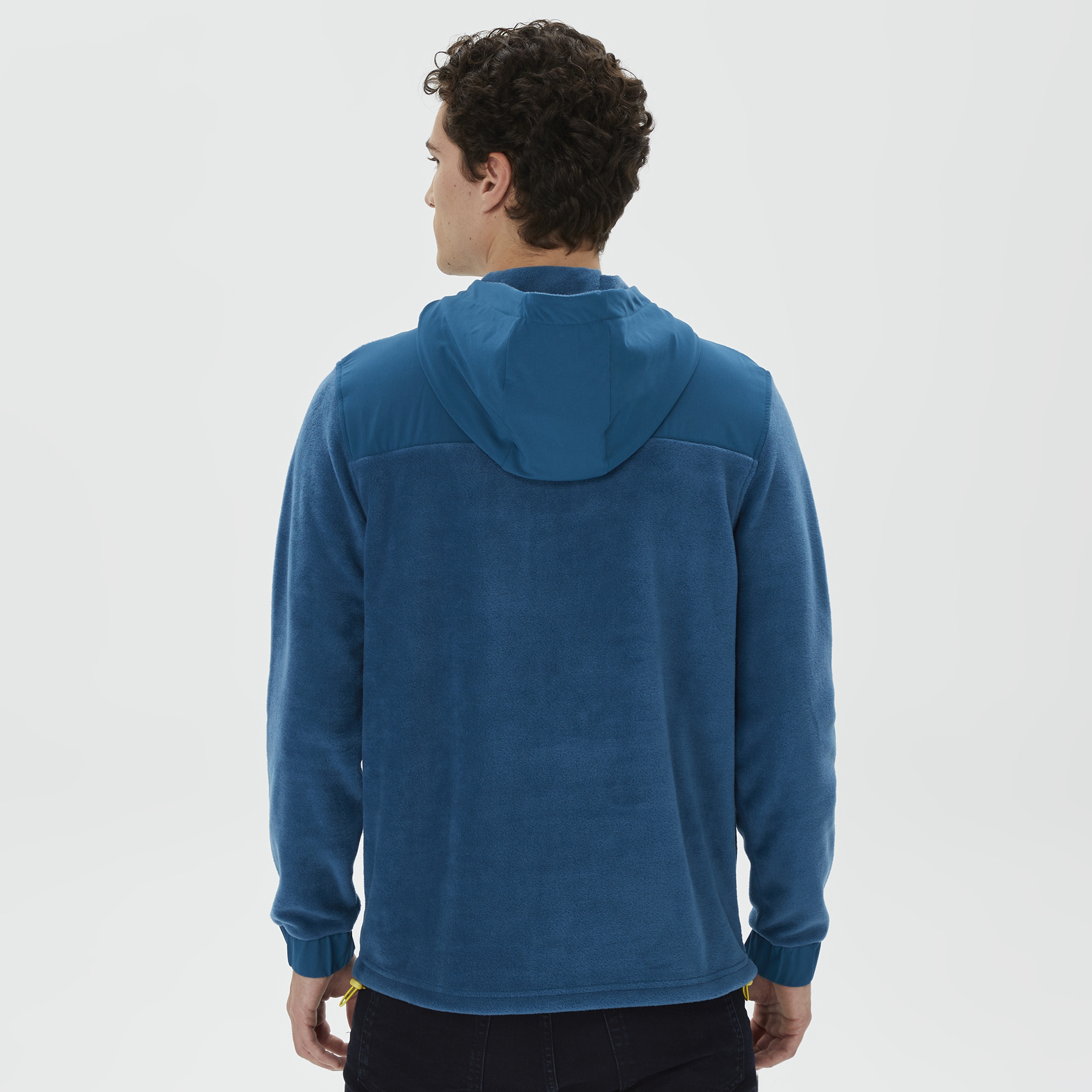 Nautica Erkek Mavi Standart Fit Kapüşonlu Sweatshirt