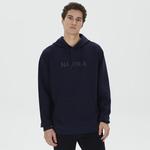 Nautica Erkek Lacivert Standart Fit Kapüşonlu Sweatshirt