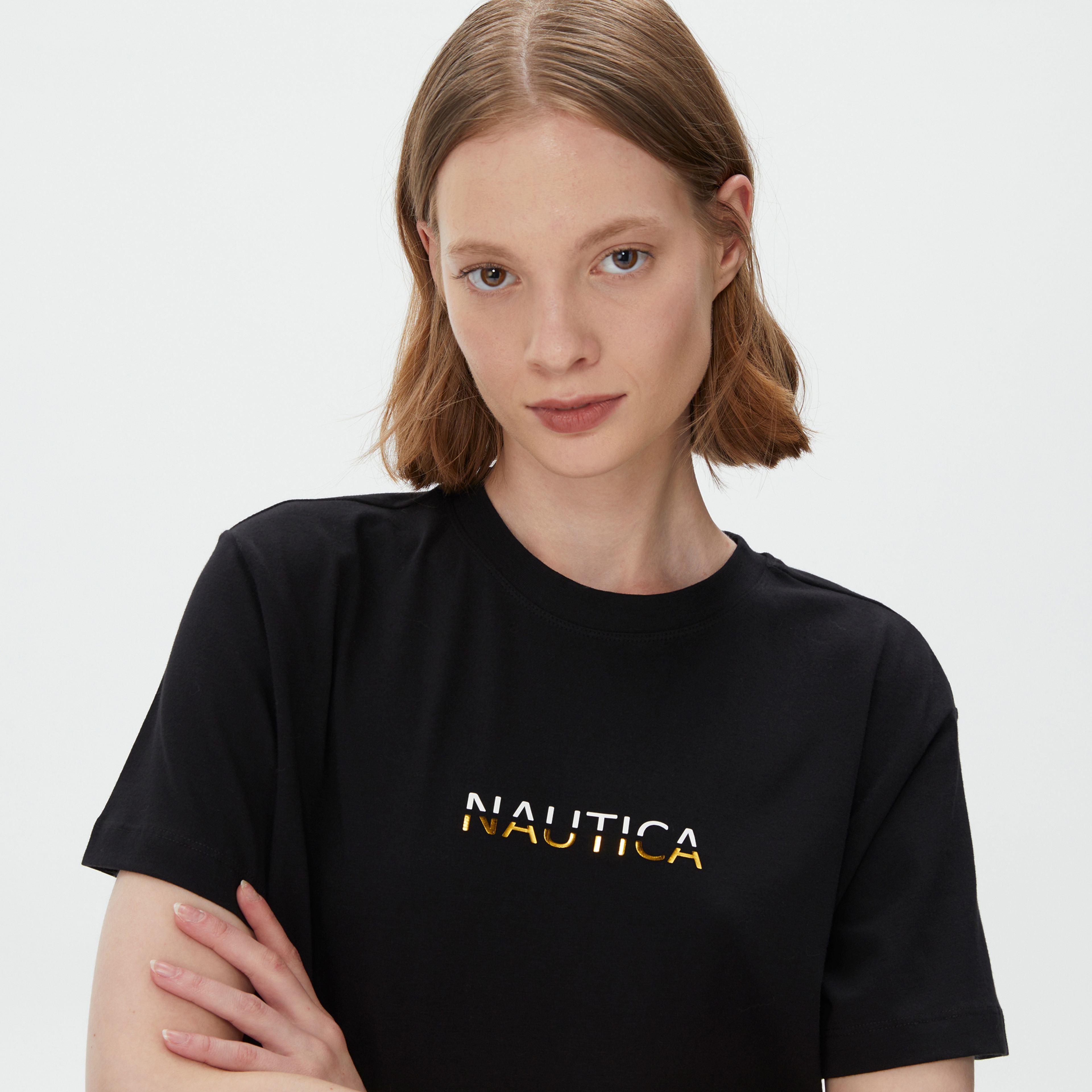 Nautica Kadın Siyah T-Shirt