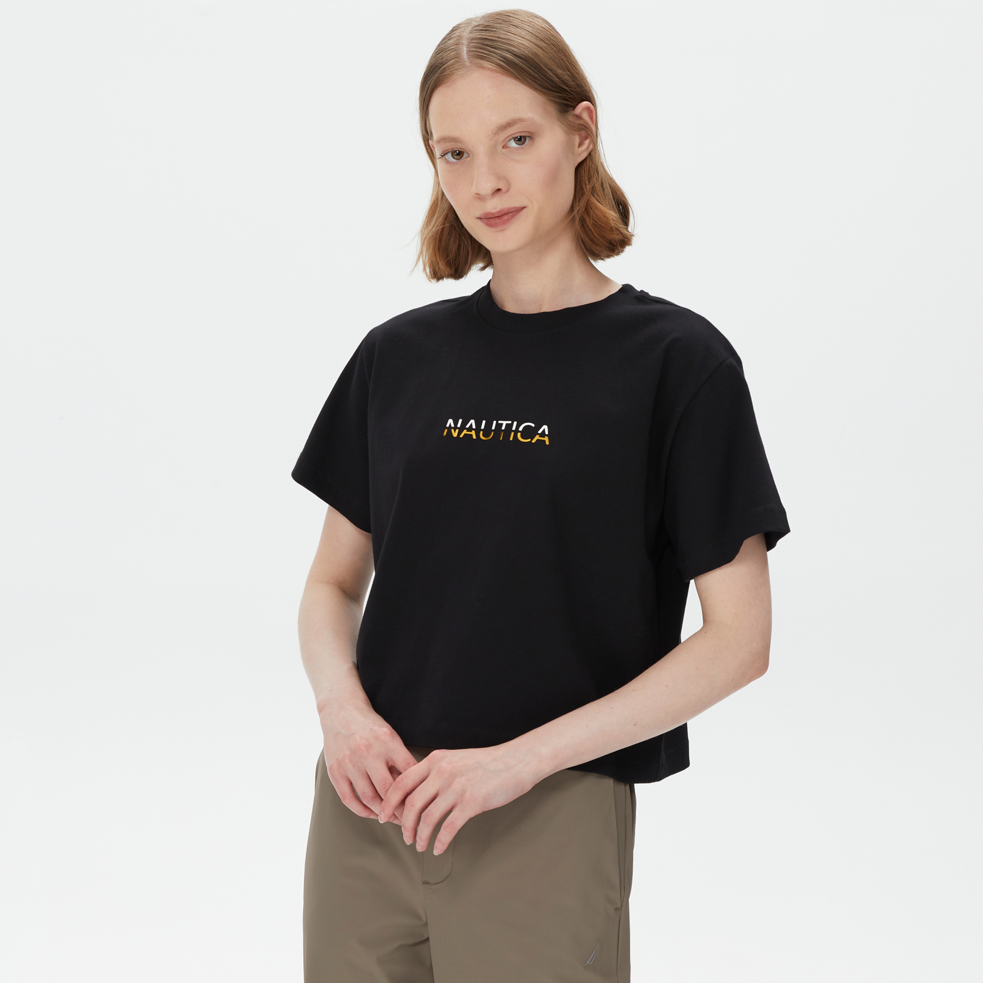 Nautica Kadın Siyah T-Shirt