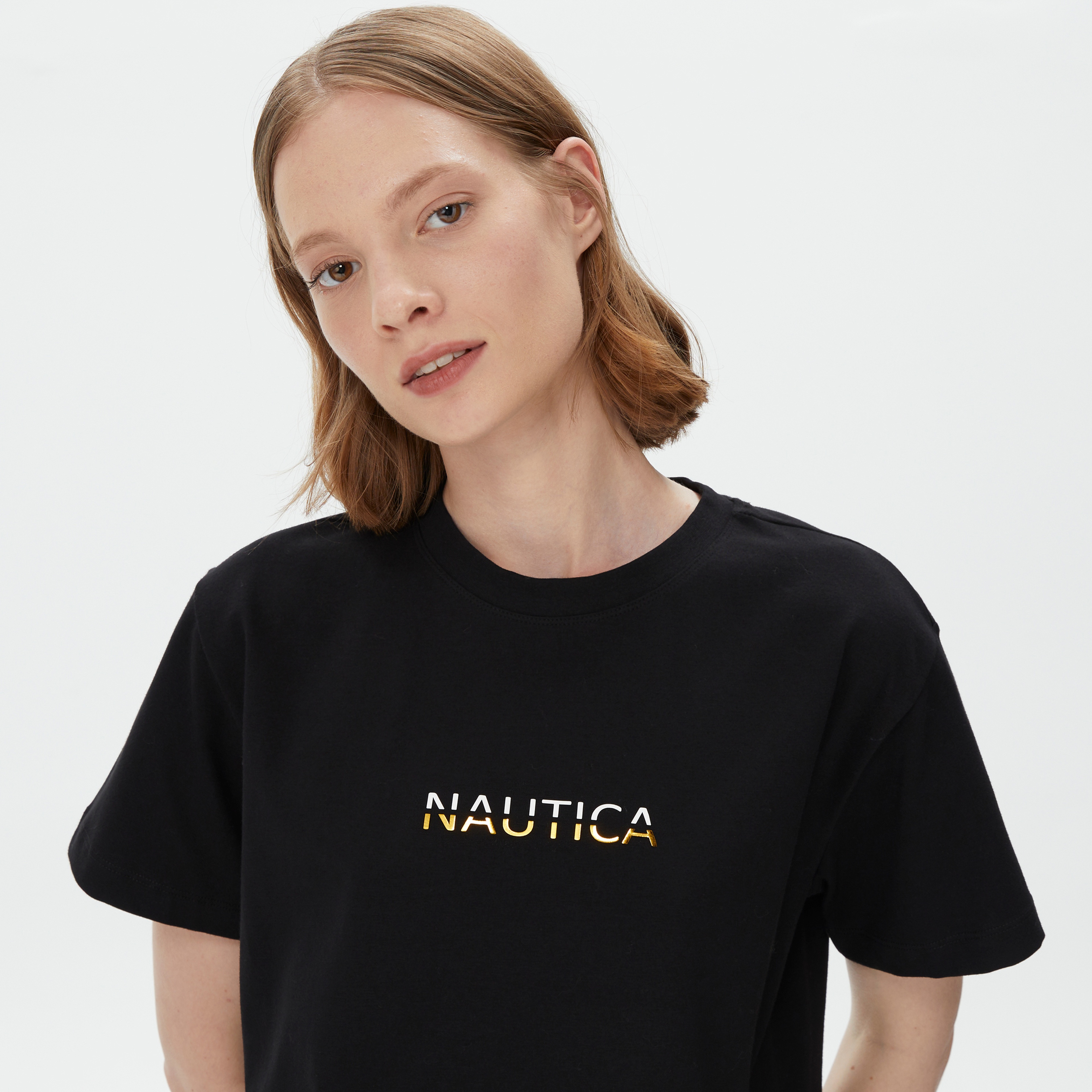 Nautica Kadın Siyah T-Shirt