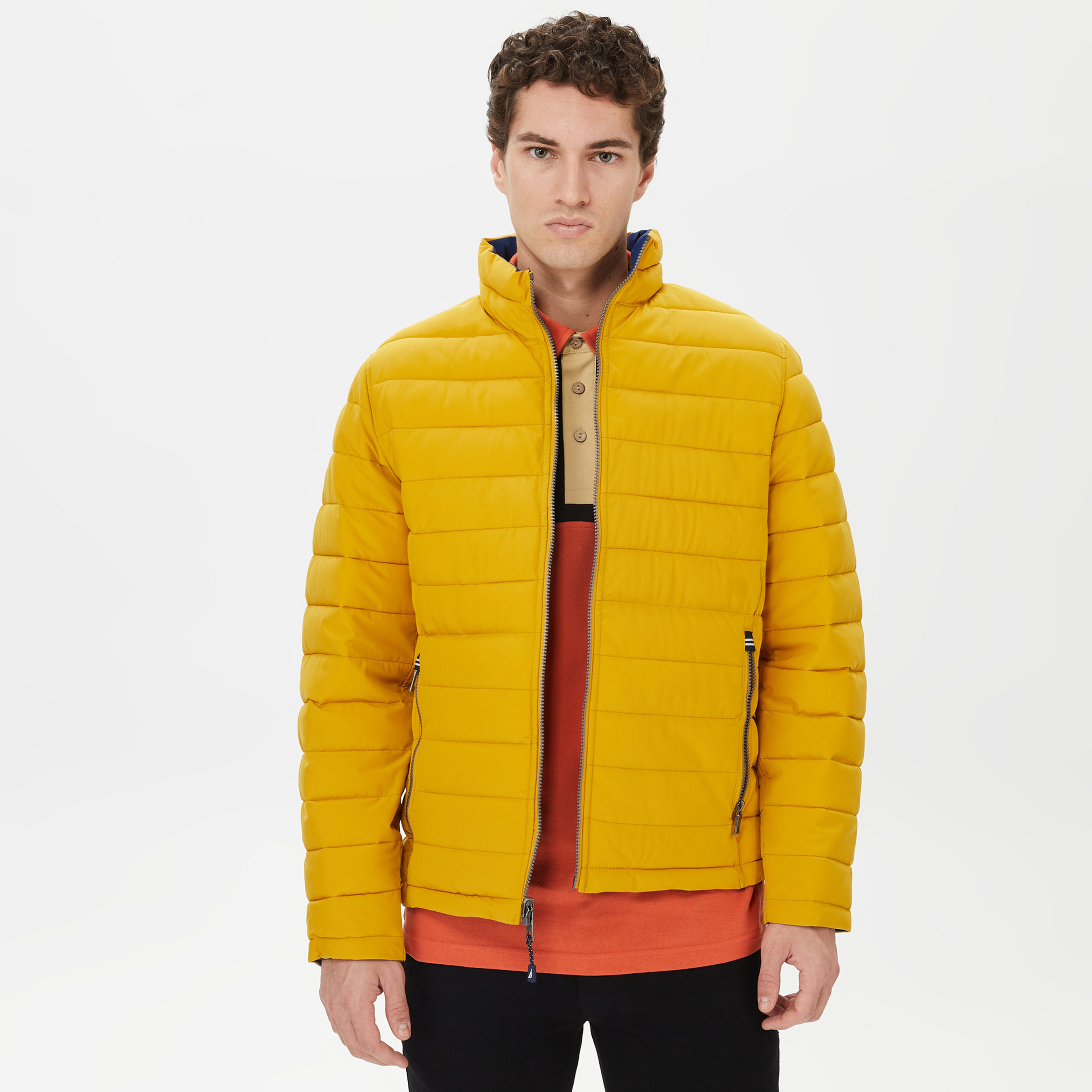 Nautica Erkek Sarı Çift Taraflı Mont