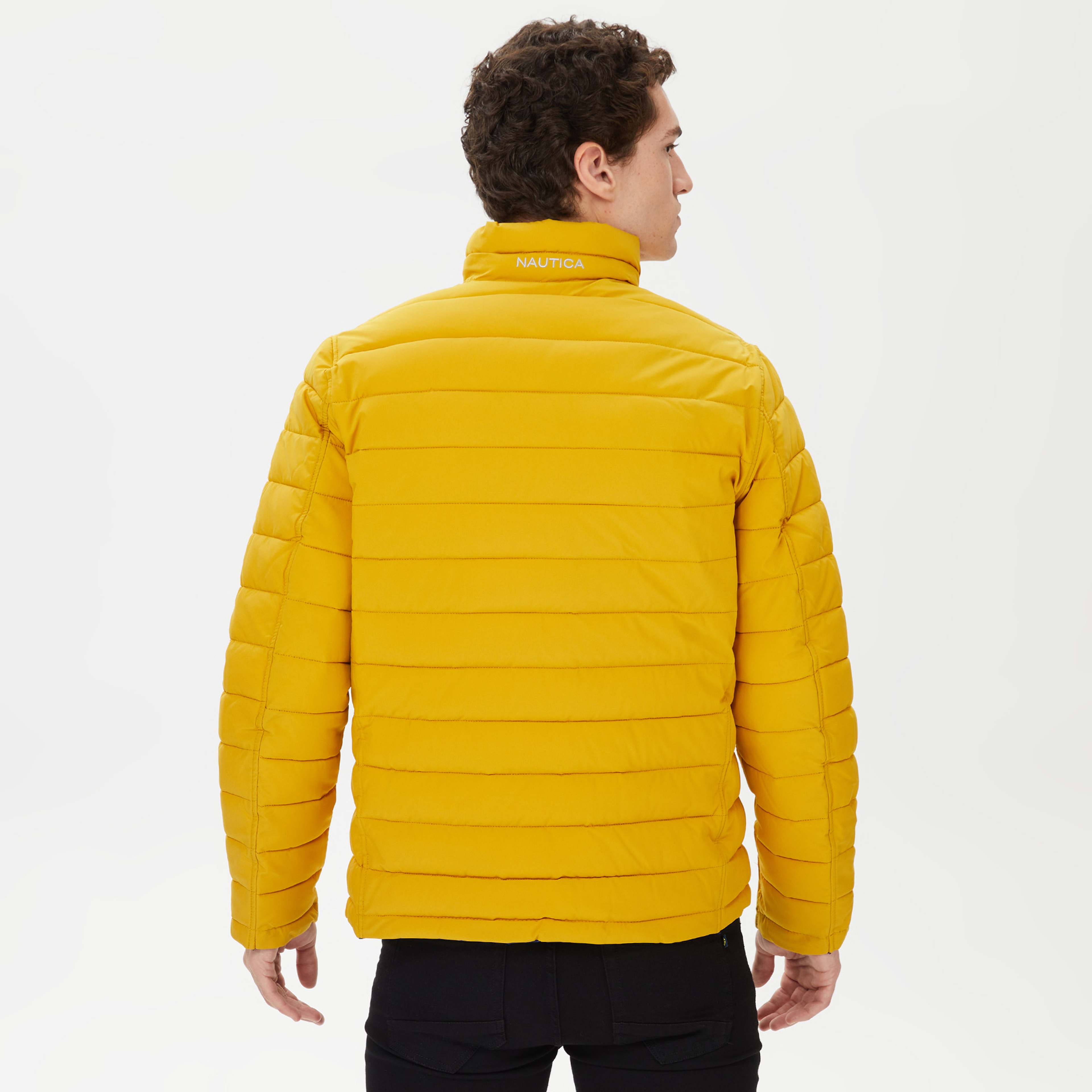 Nautica Erkek Sarı Çift Taraflı Mont