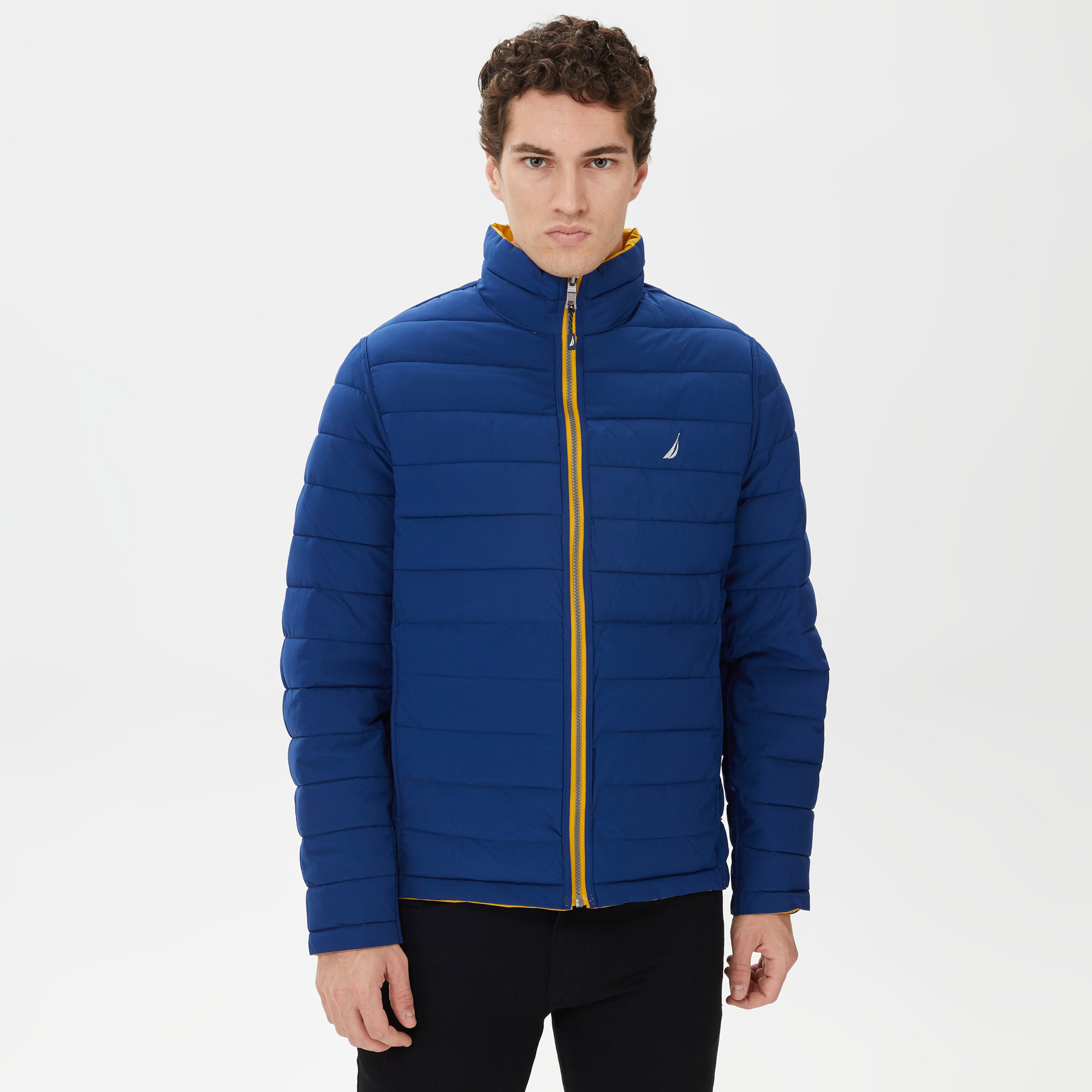 Nautica Erkek Sarı Çift Taraflı Mont