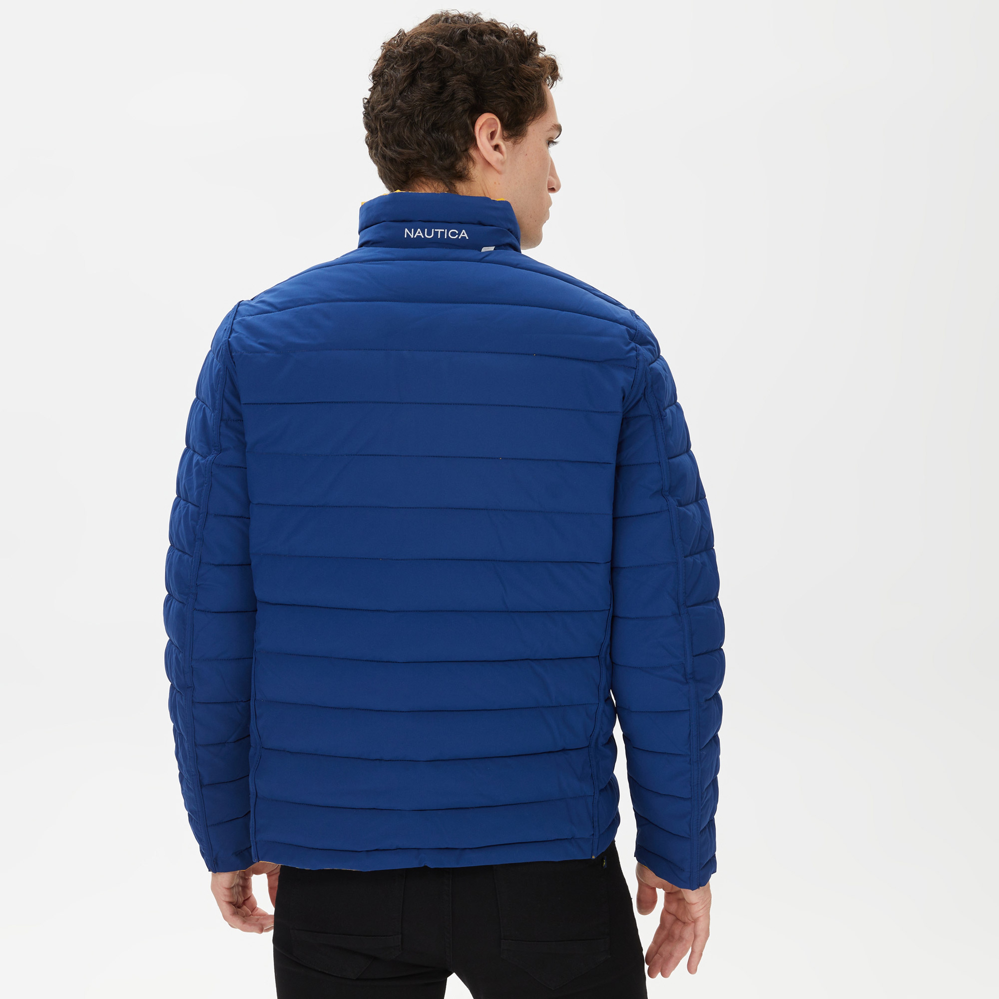 Nautica Erkek Sarı Çift Taraflı Mont