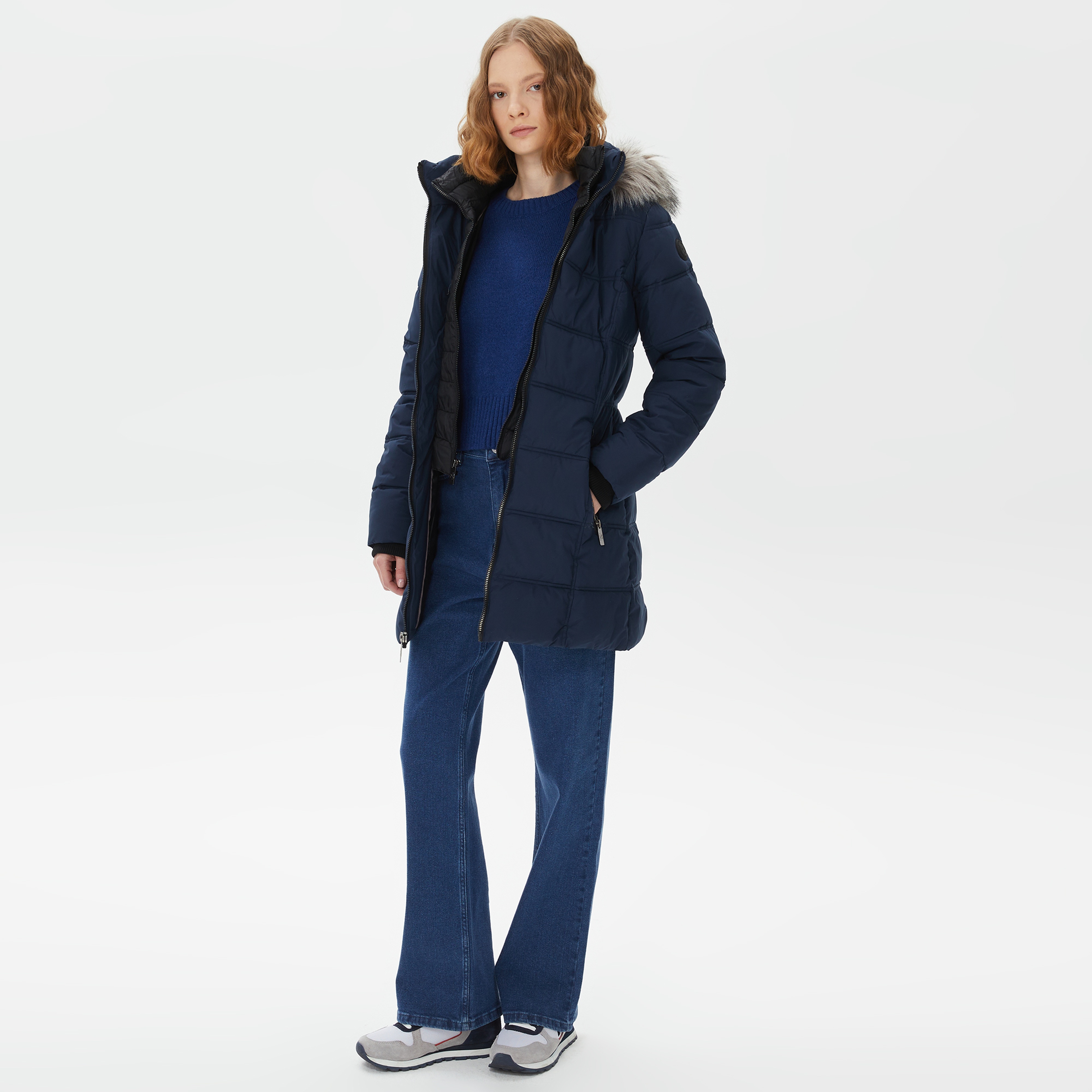 Nautica Kadın Lacivert Mont