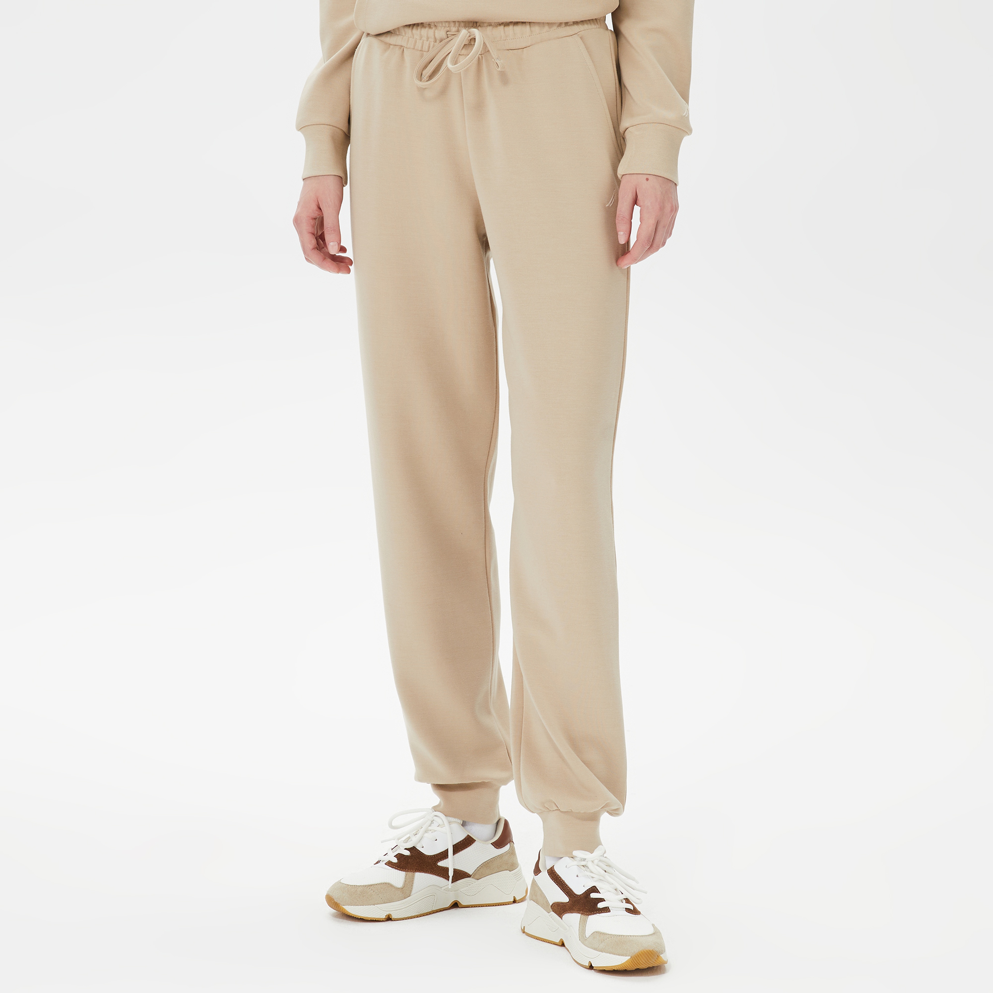 Nautica Kadın Kırık Beyaz Relaxed Fit Eşofman Altı