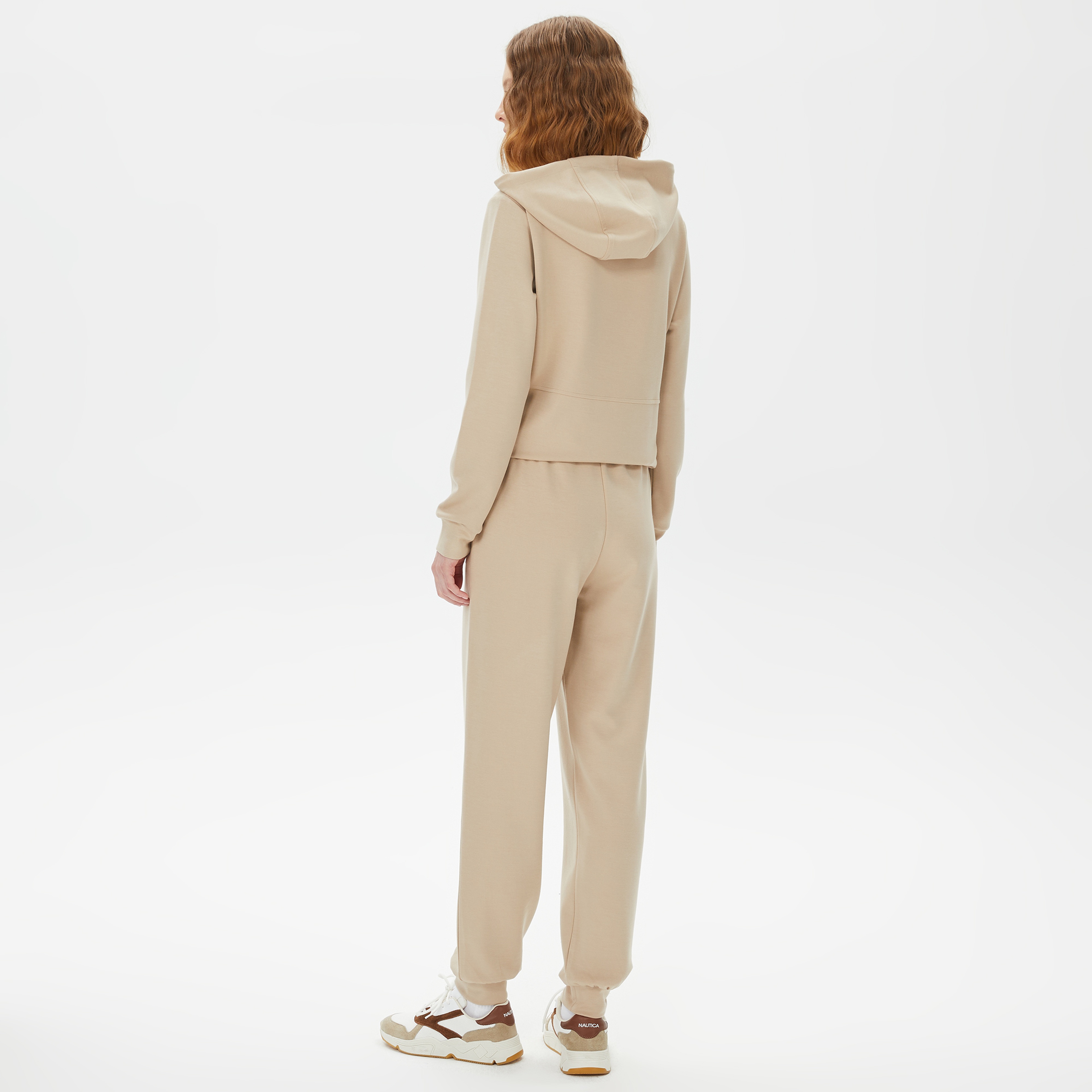 Nautica Kadın Kırık Beyaz Relaxed Fit Eşofman Altı