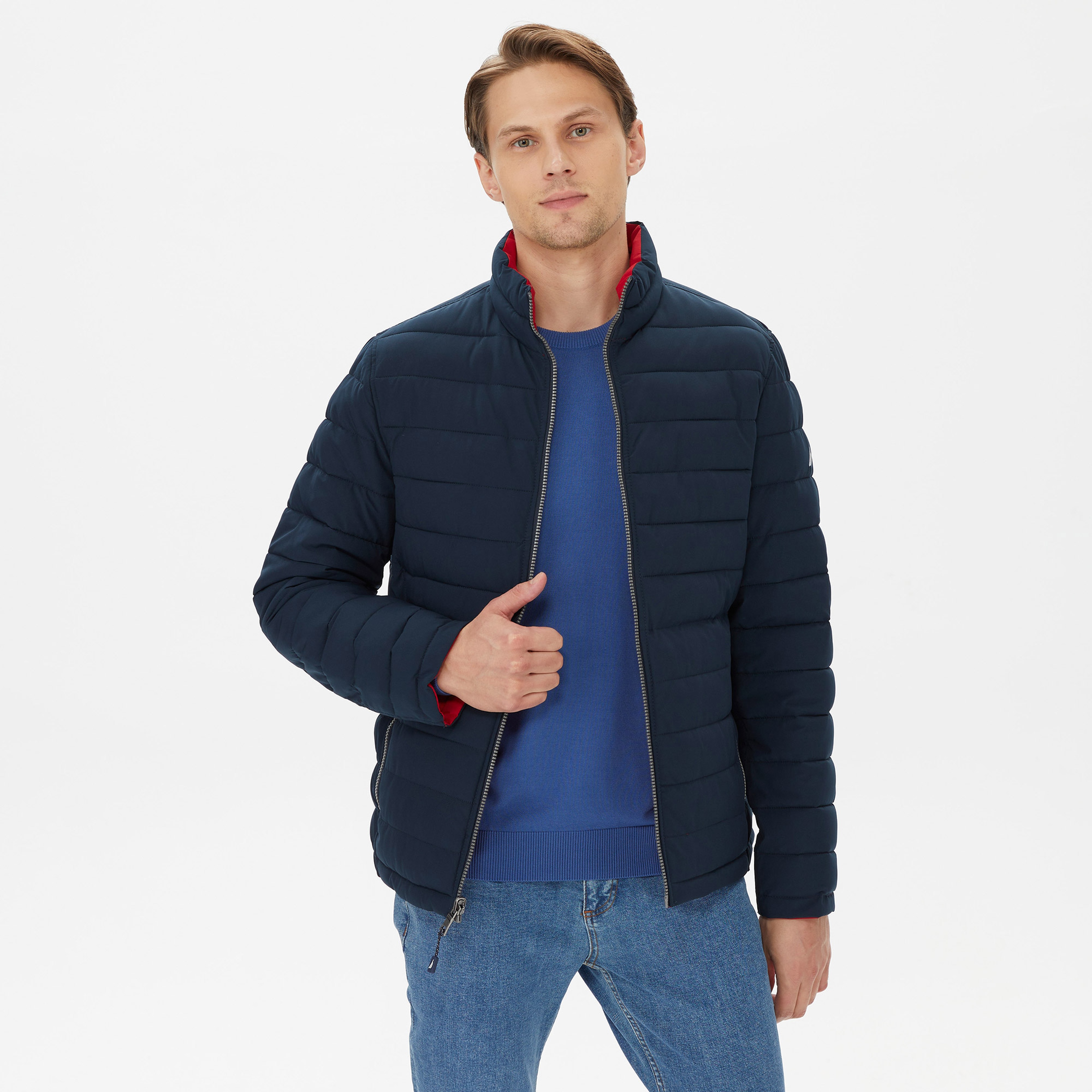 Nautica Erkek Lacivert Çift Taraflı Mont