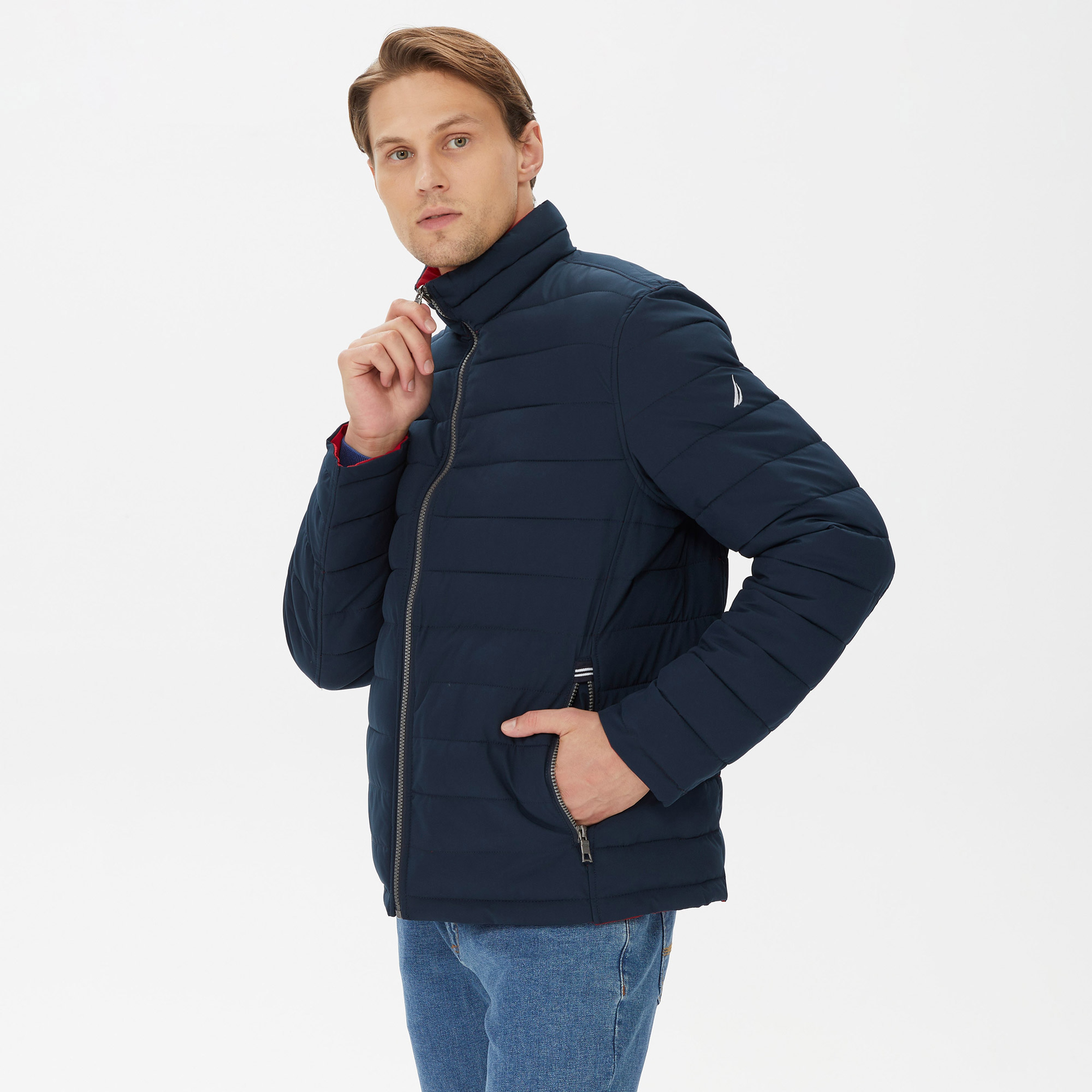 Nautica Erkek Lacivert Çift Taraflı Mont