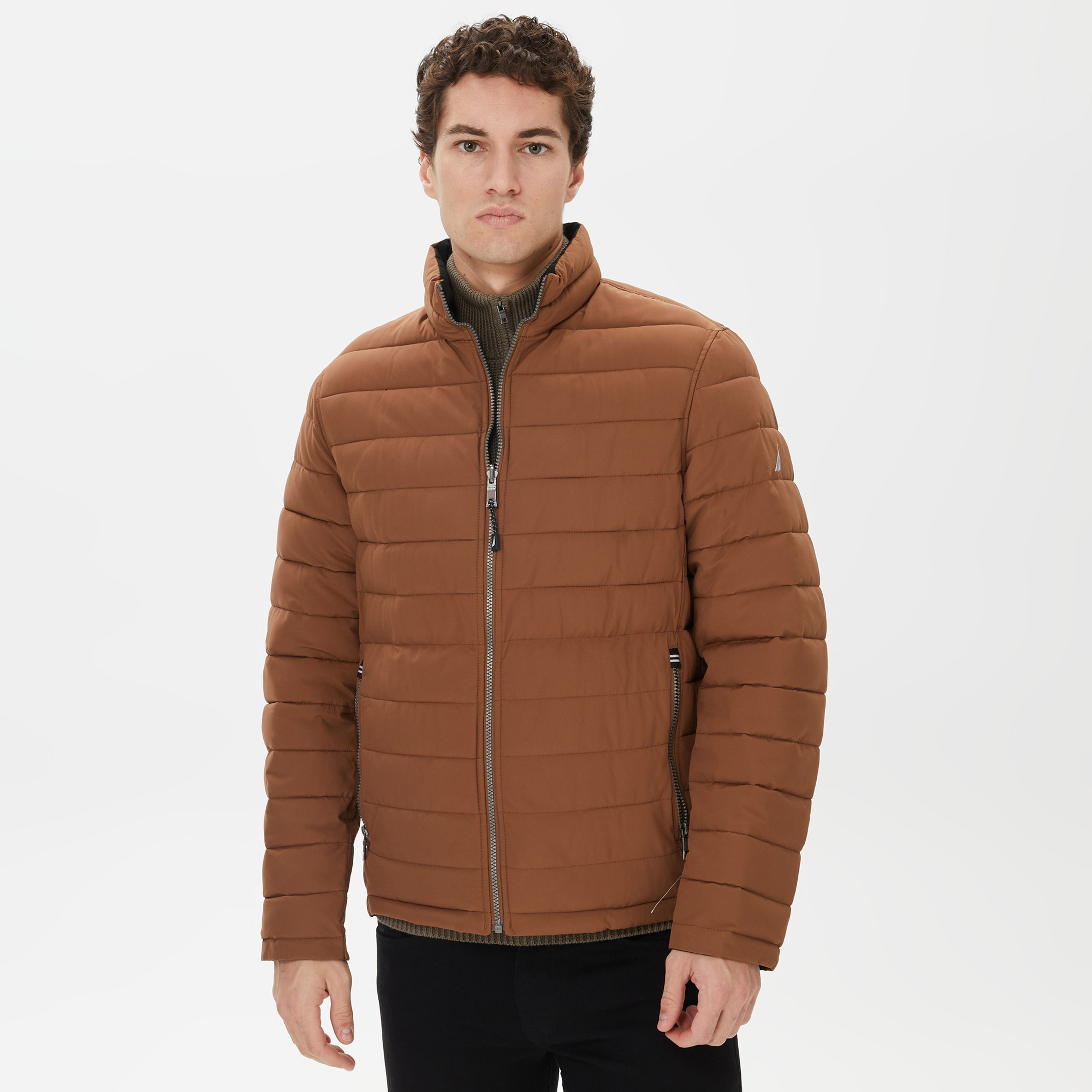 Nautica Erkek Kahverengi Çift Taraflı Mont