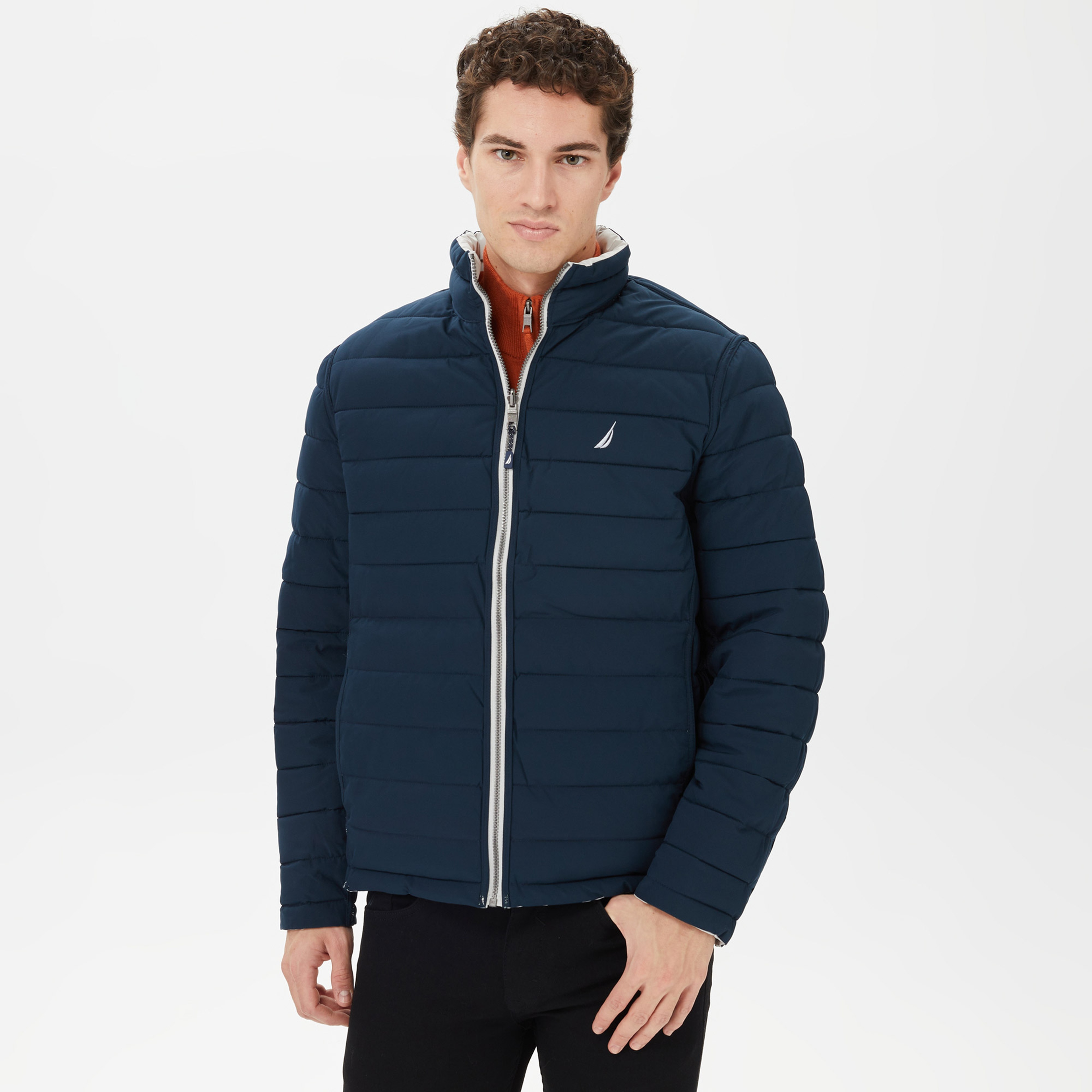 Nautica Erkek Gri Çift Taraflı Mont