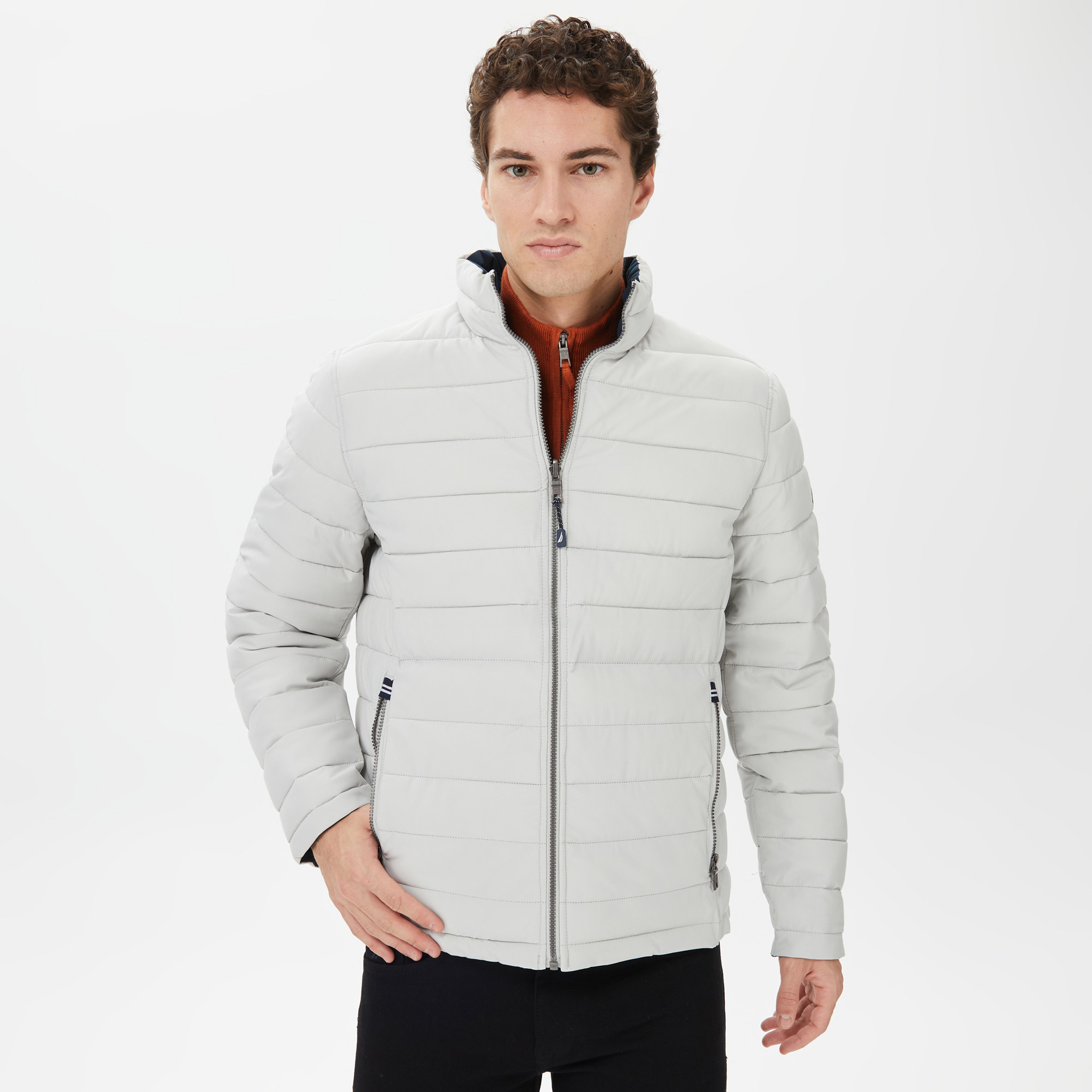 Nautica Erkek Gri Çift Taraflı Mont