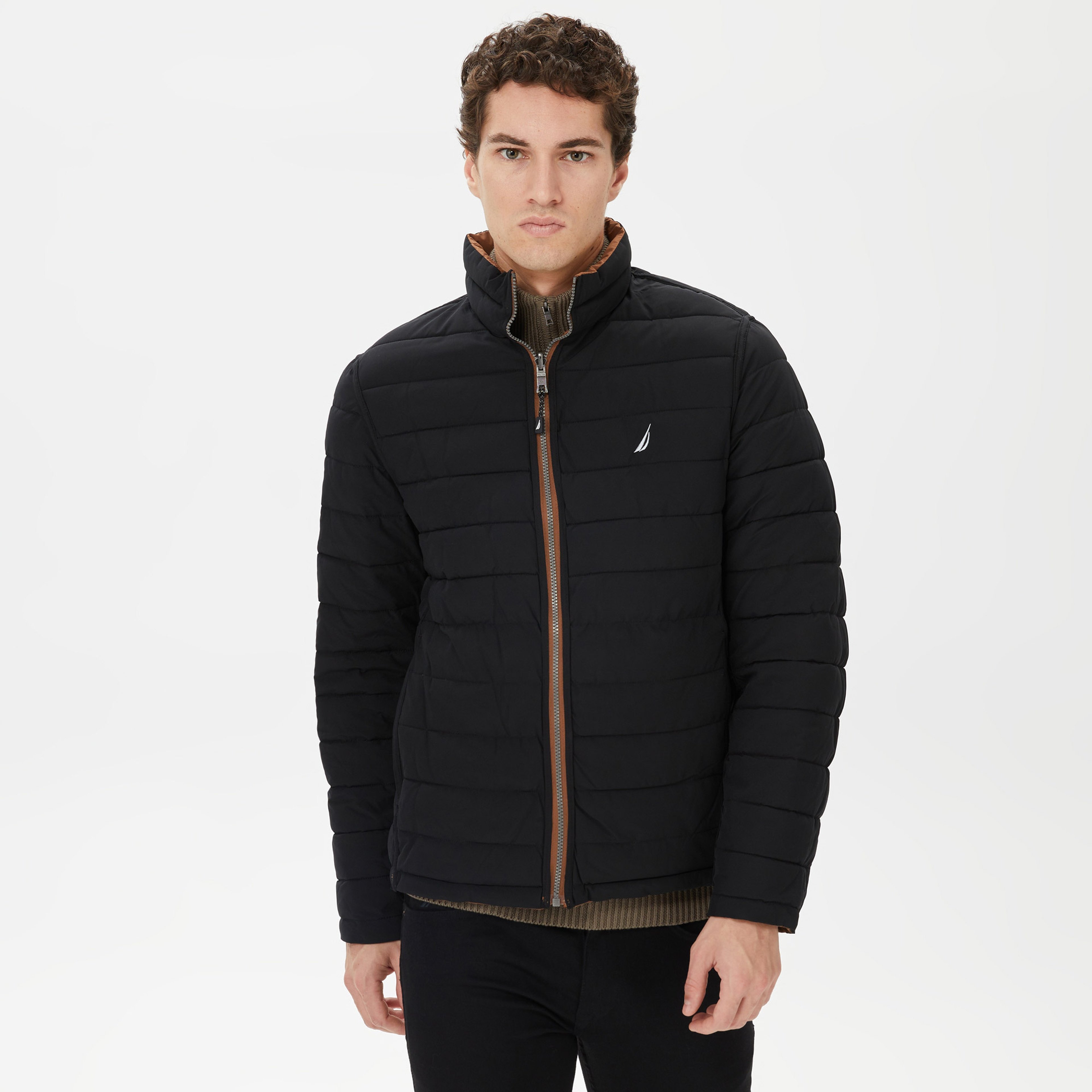 Nautica Erkek Kahverengi Çift Taraflı Mont