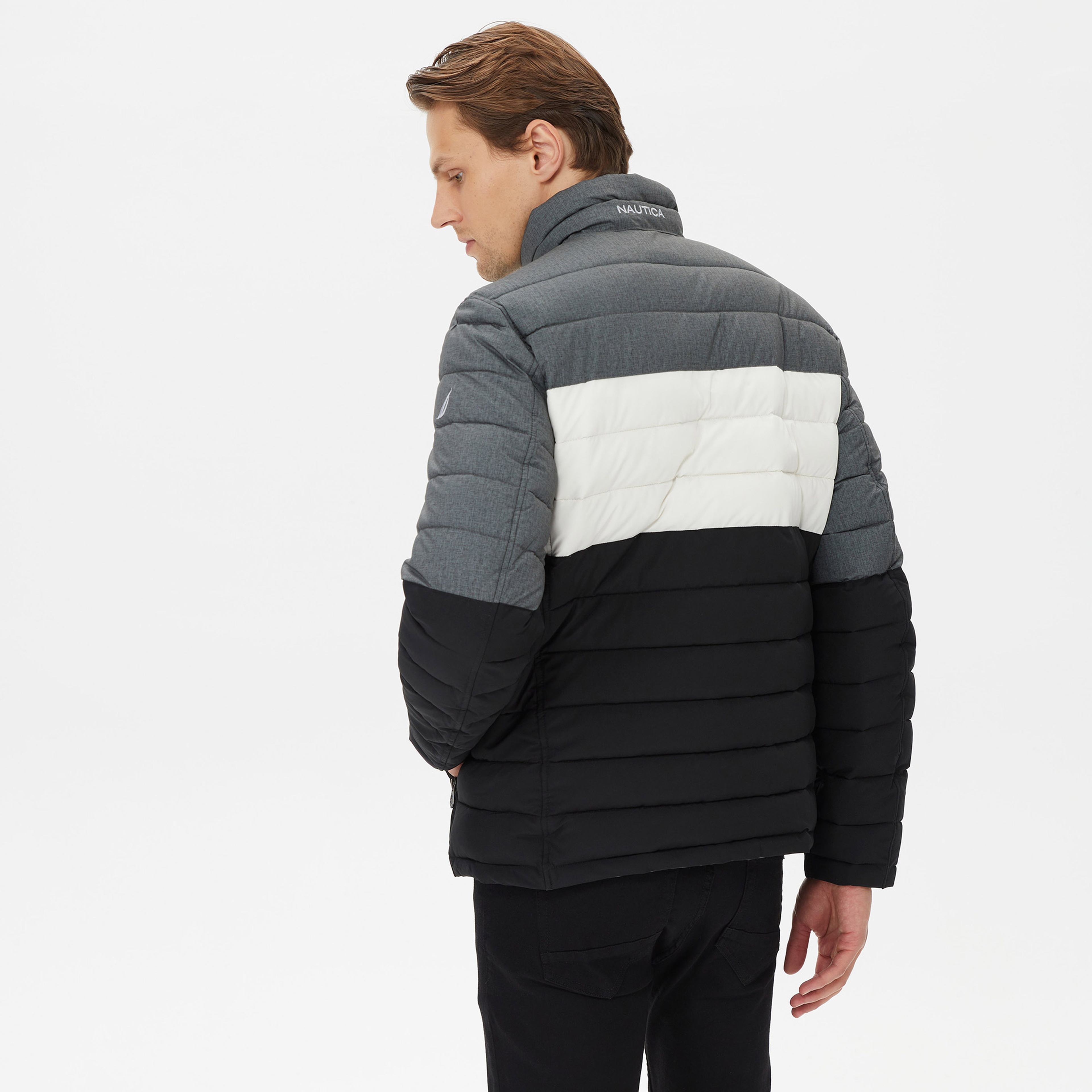 Nautica Erkek Gri Çift Taraflı Mont