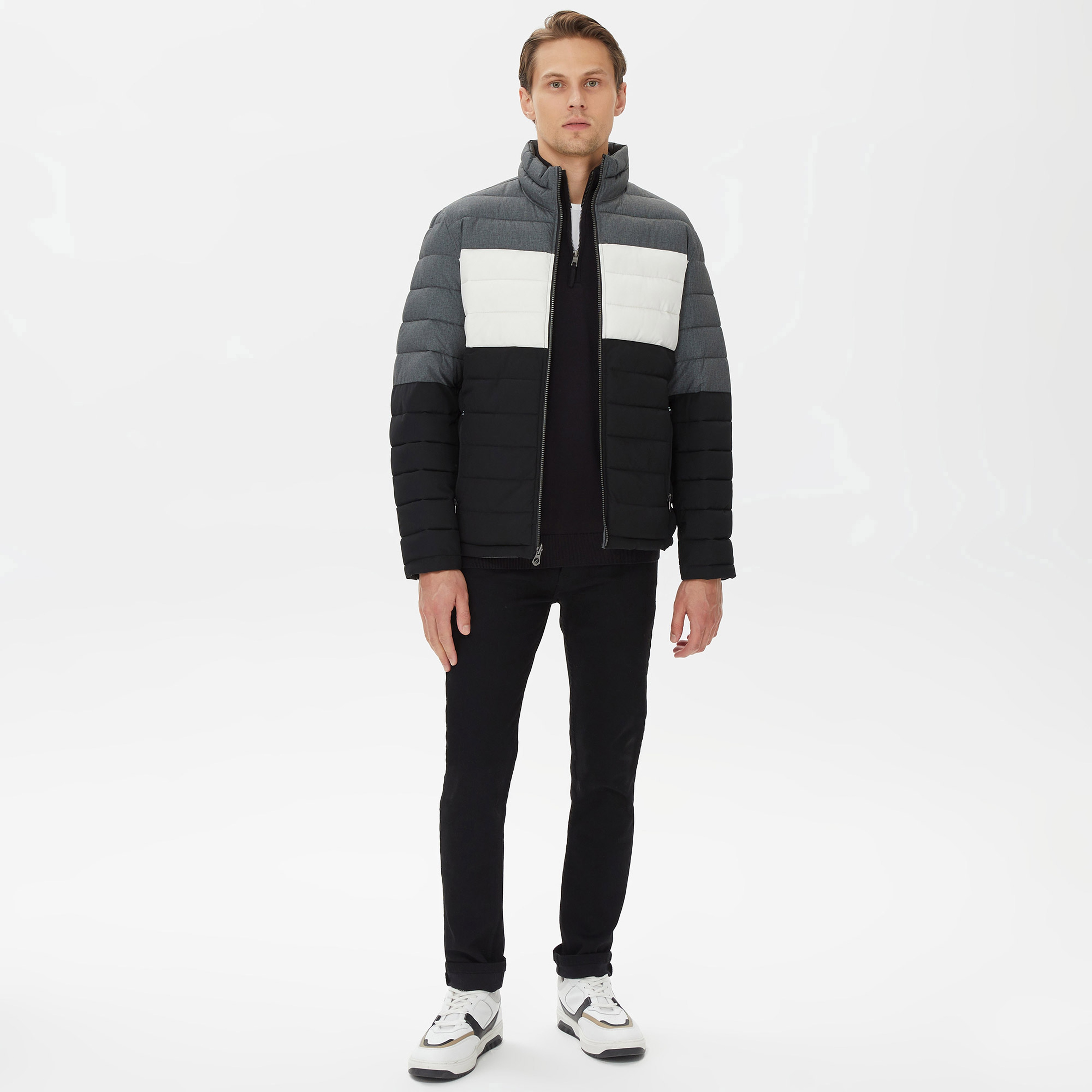 Nautica Erkek Gri Çift Taraflı Mont