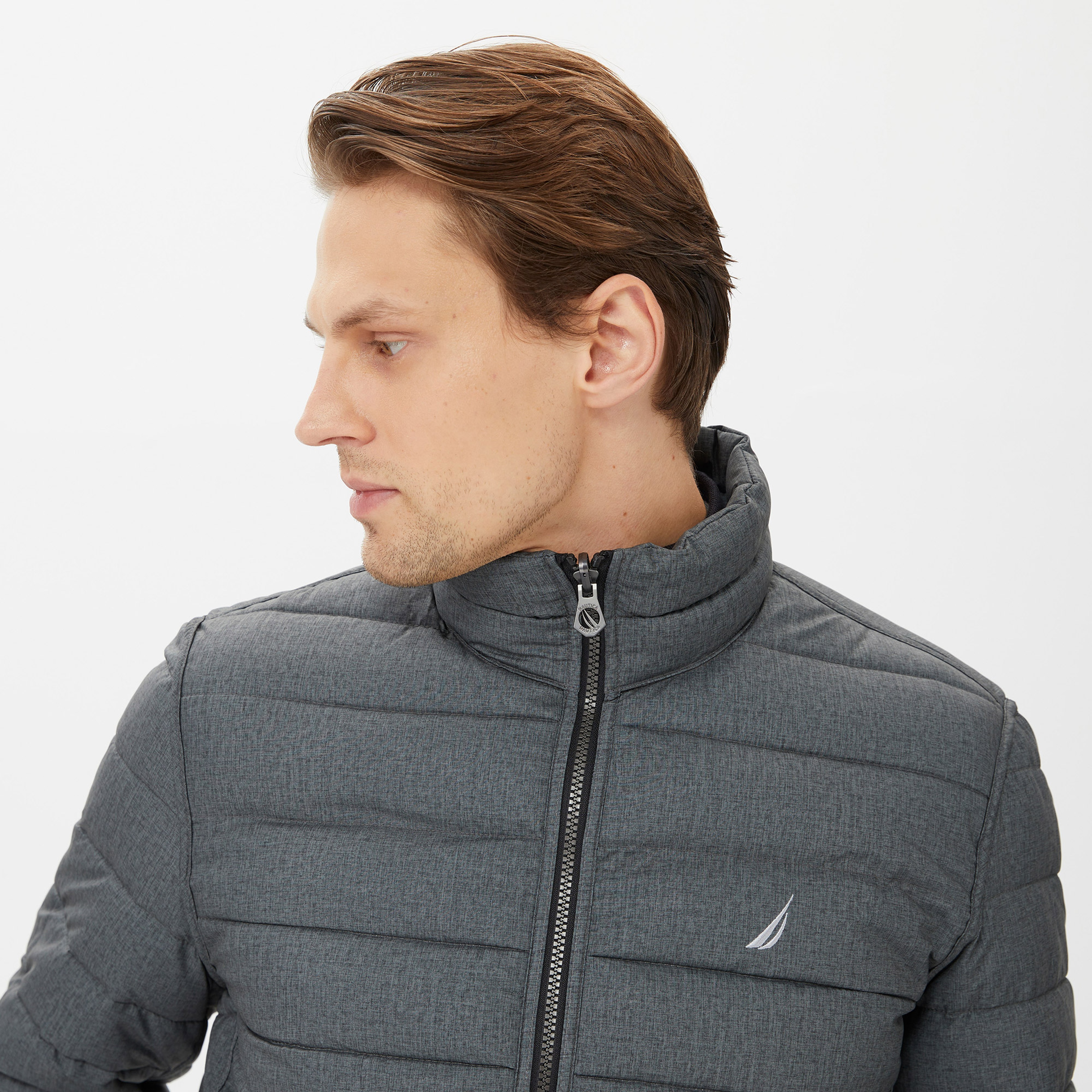 Nautica Erkek Gri Çift Taraflı Mont