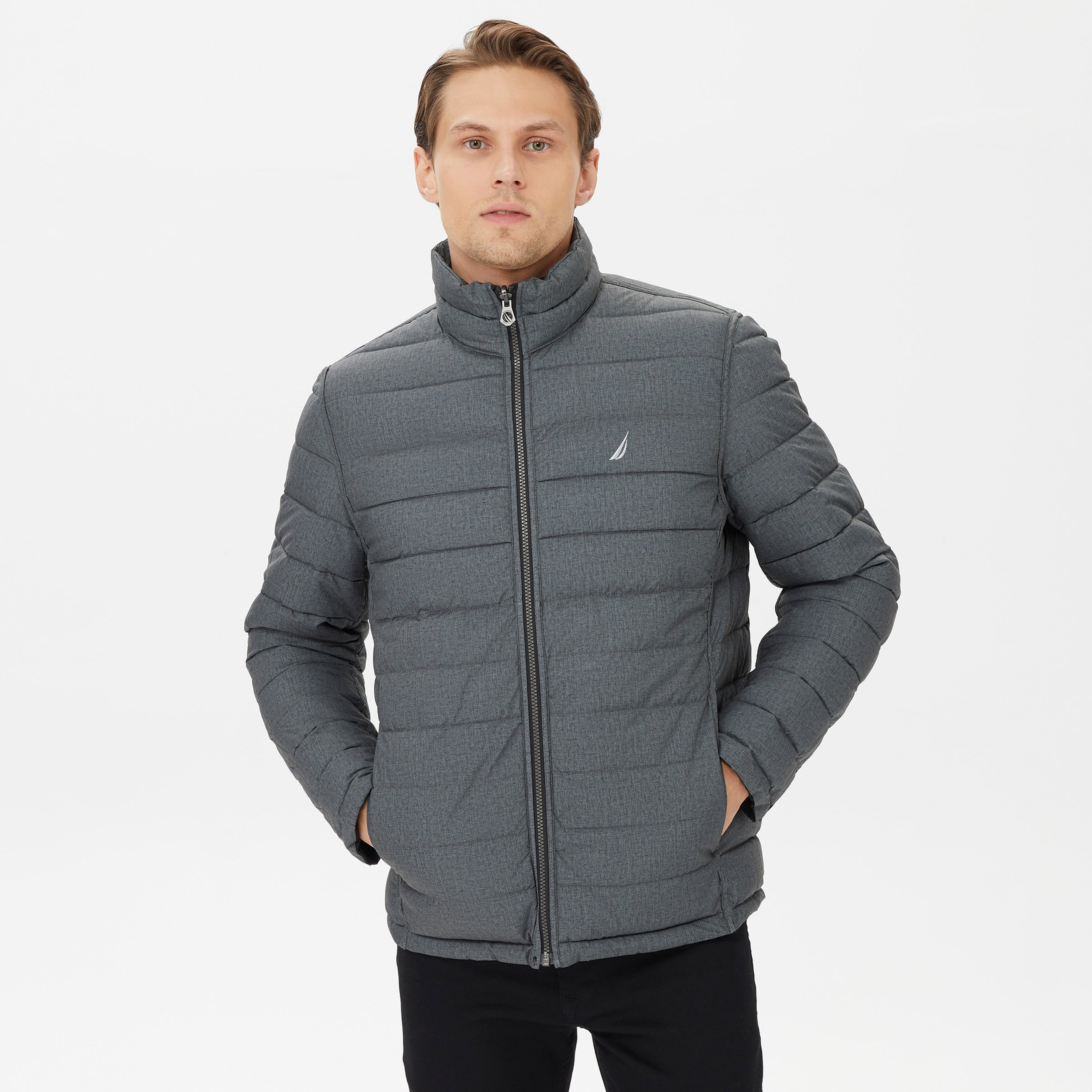 Nautica Erkek Gri Çift Taraflı Mont