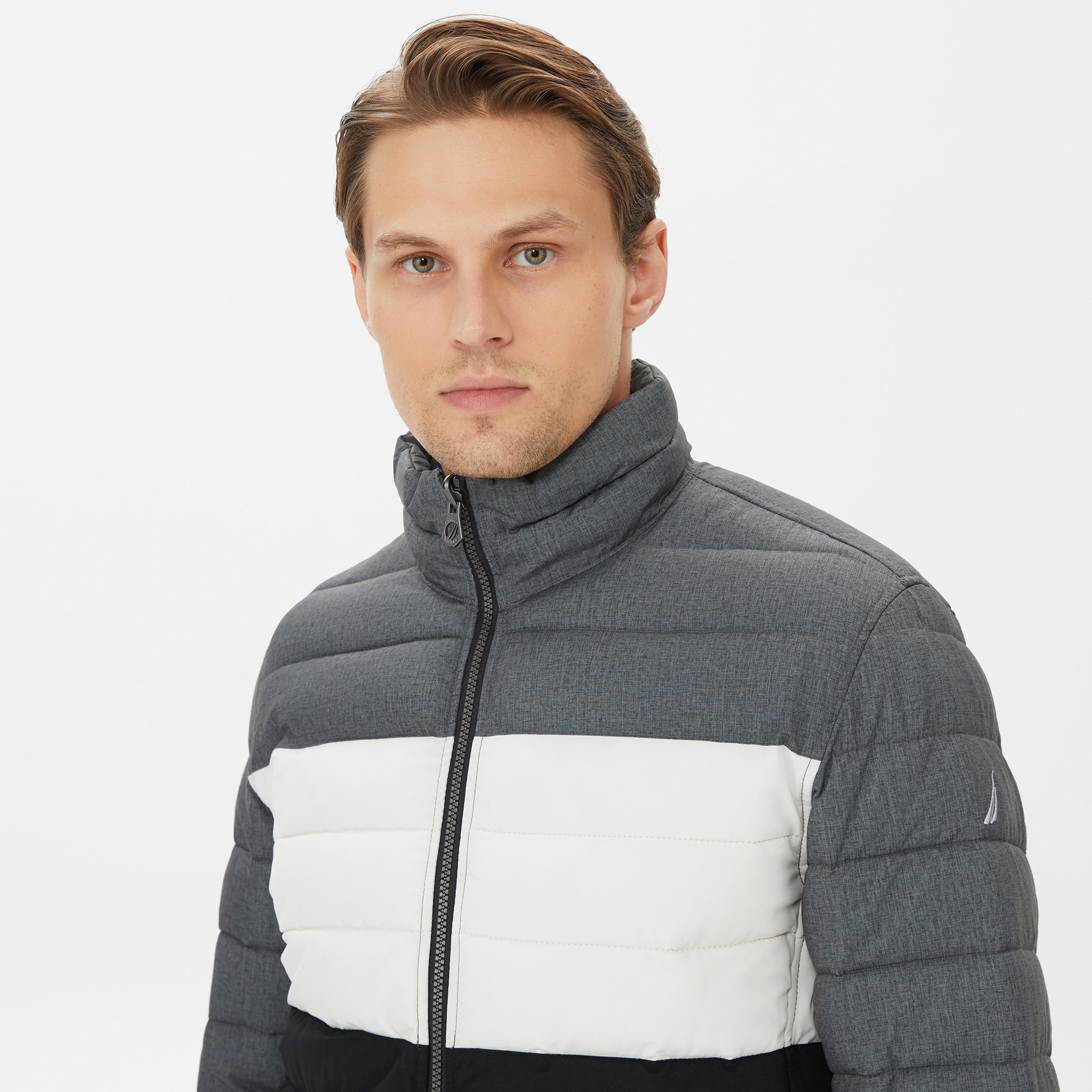 Nautica Erkek Gri Çift Taraflı Mont